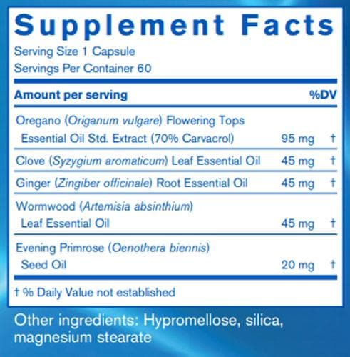 Pharmax Intestibal (Formerly Pyloricin) Ingredients