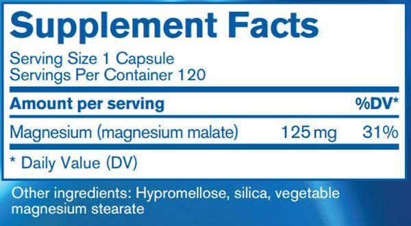 Pharmax Magnesium Malate Ingredients