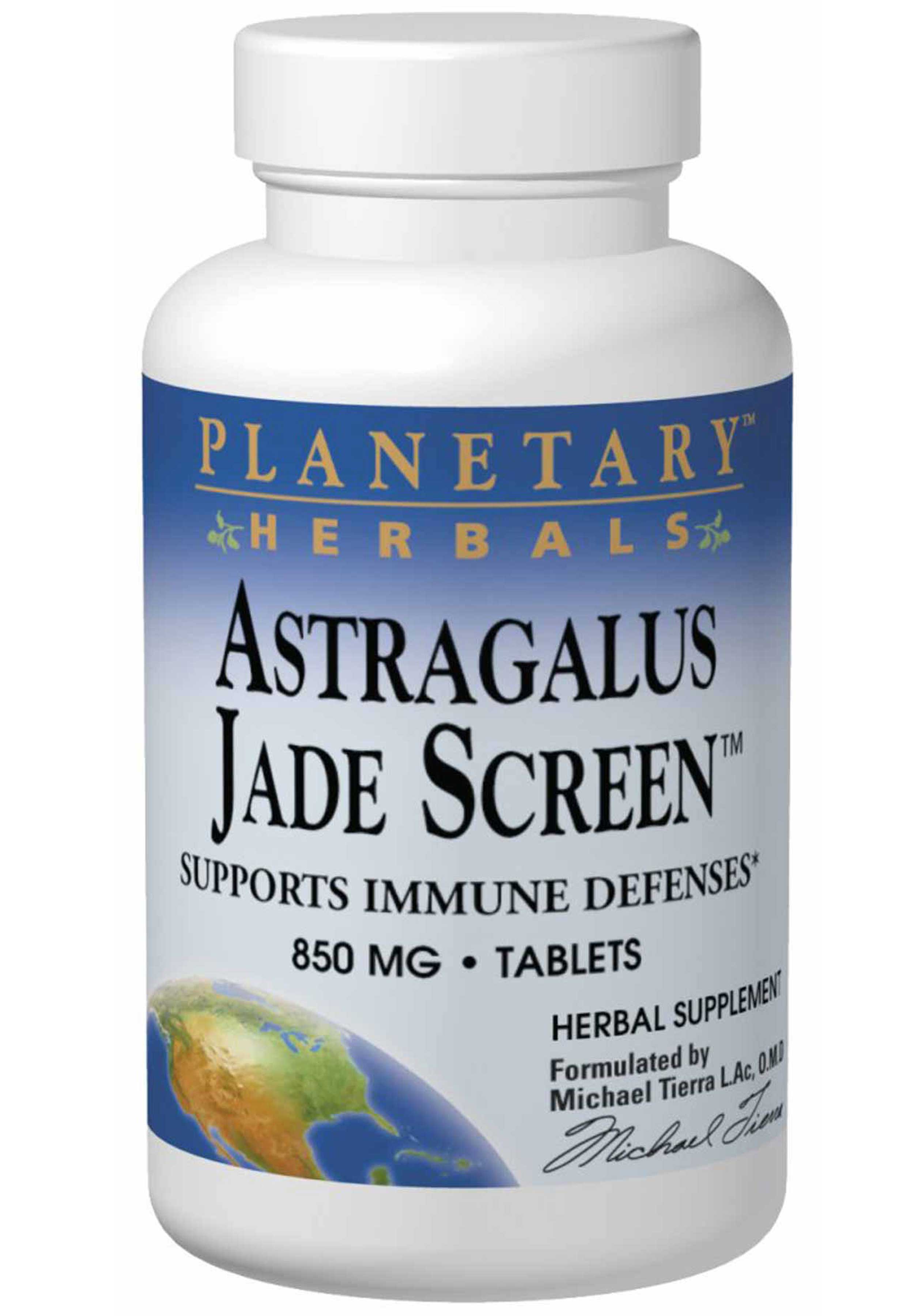 Planetary Herbals Astragalus Jade Screen 850 mg