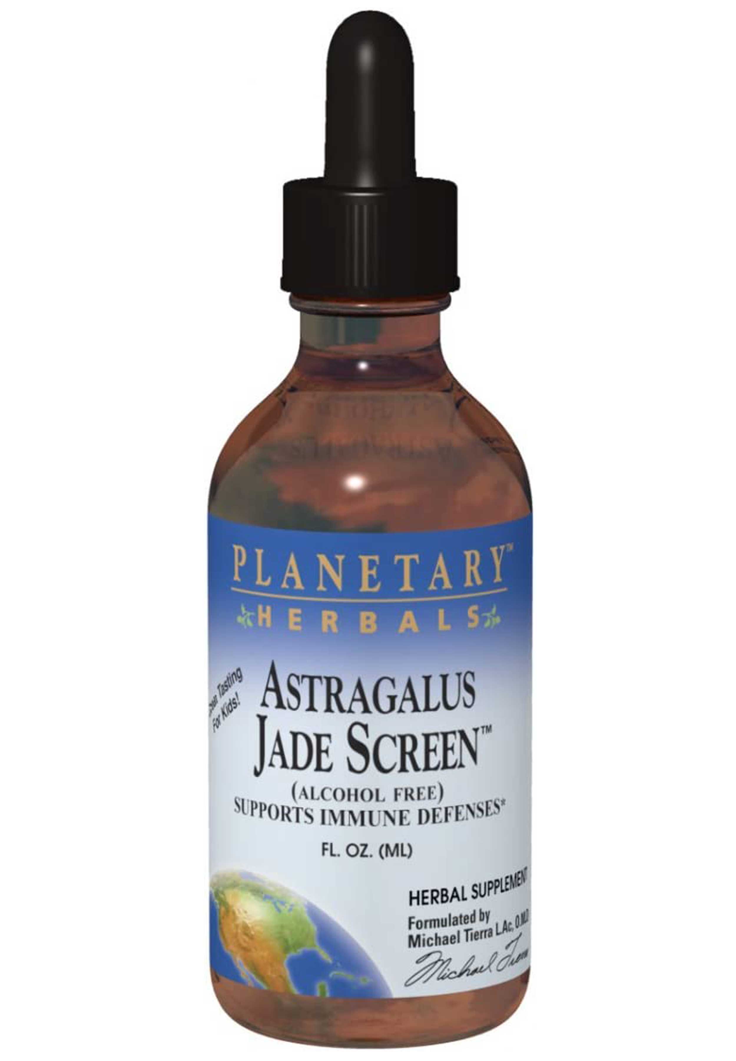 Planetary Herbals Astragalus Jade Screen Alcohol Free Liquid