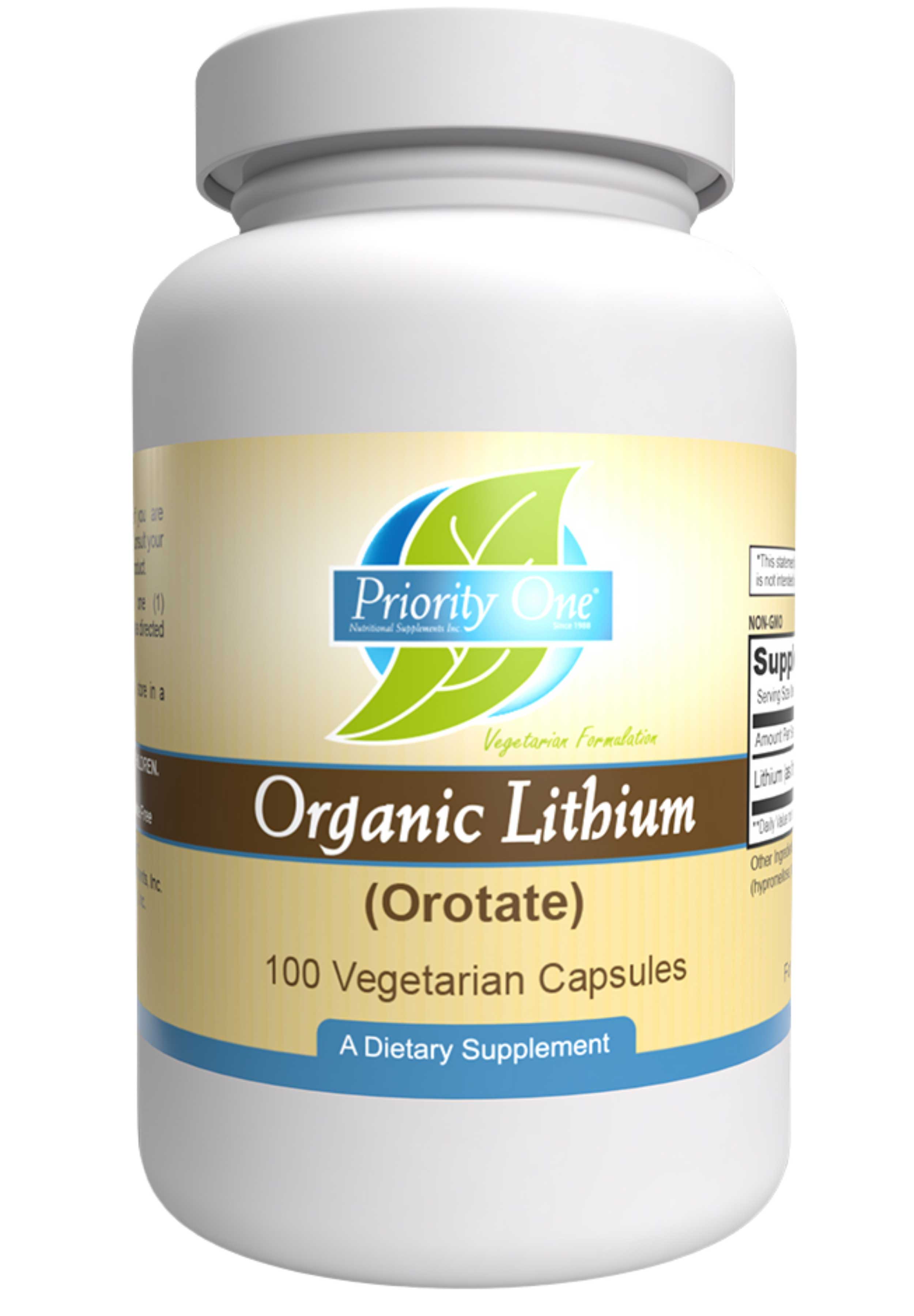 Priority One Organic Lithium 5 mg