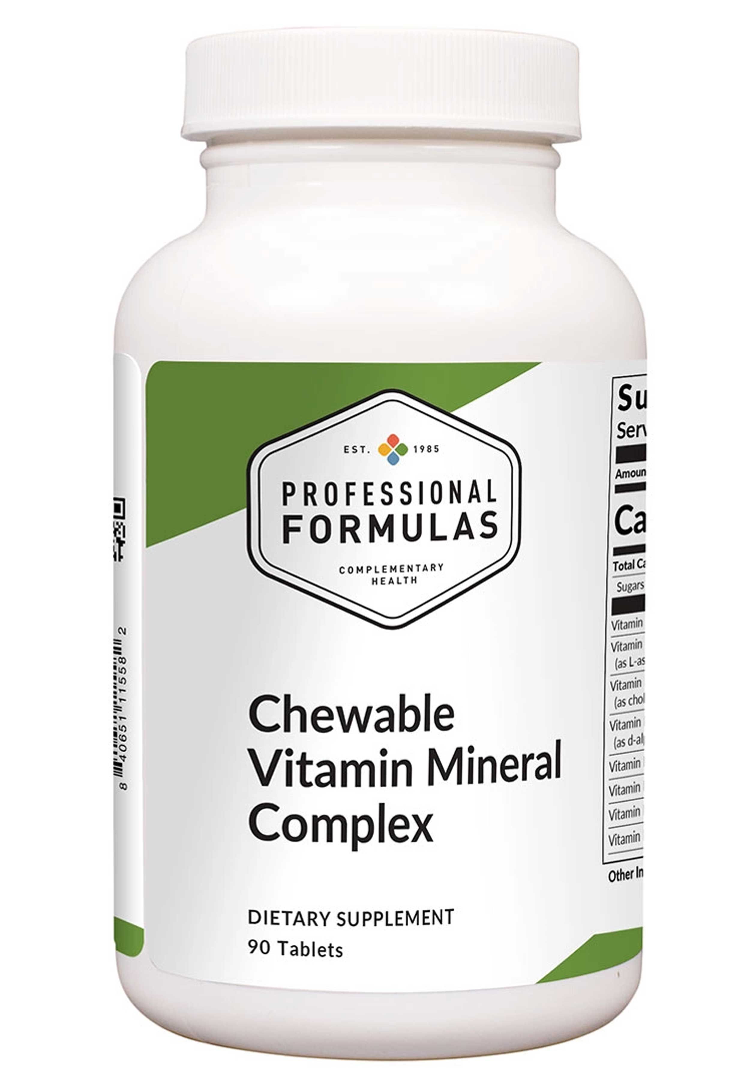 Professional Formulas Chewable Vitamin Mineral Complex