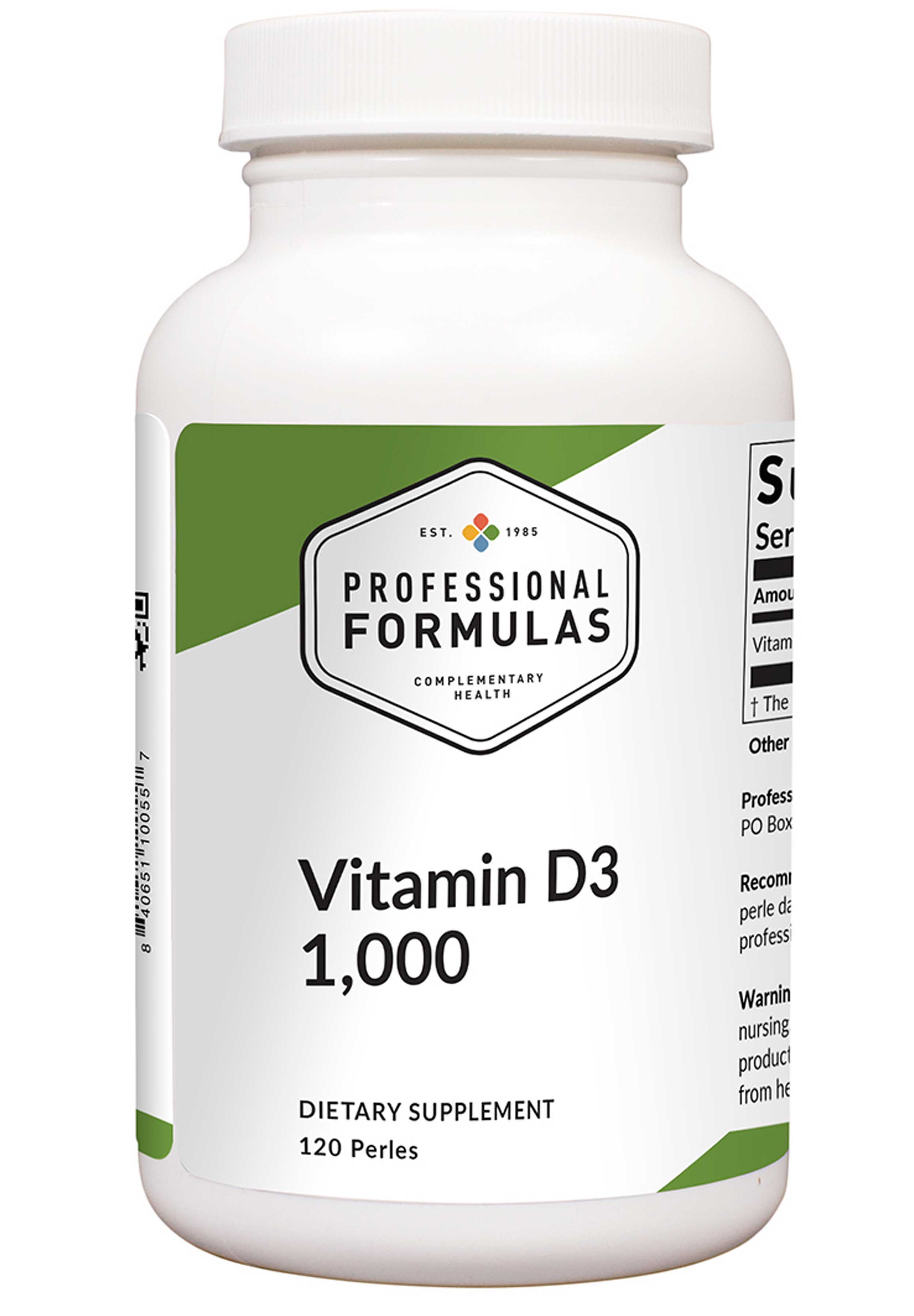 Professional Formulas Vitamin D3 1,000 IU