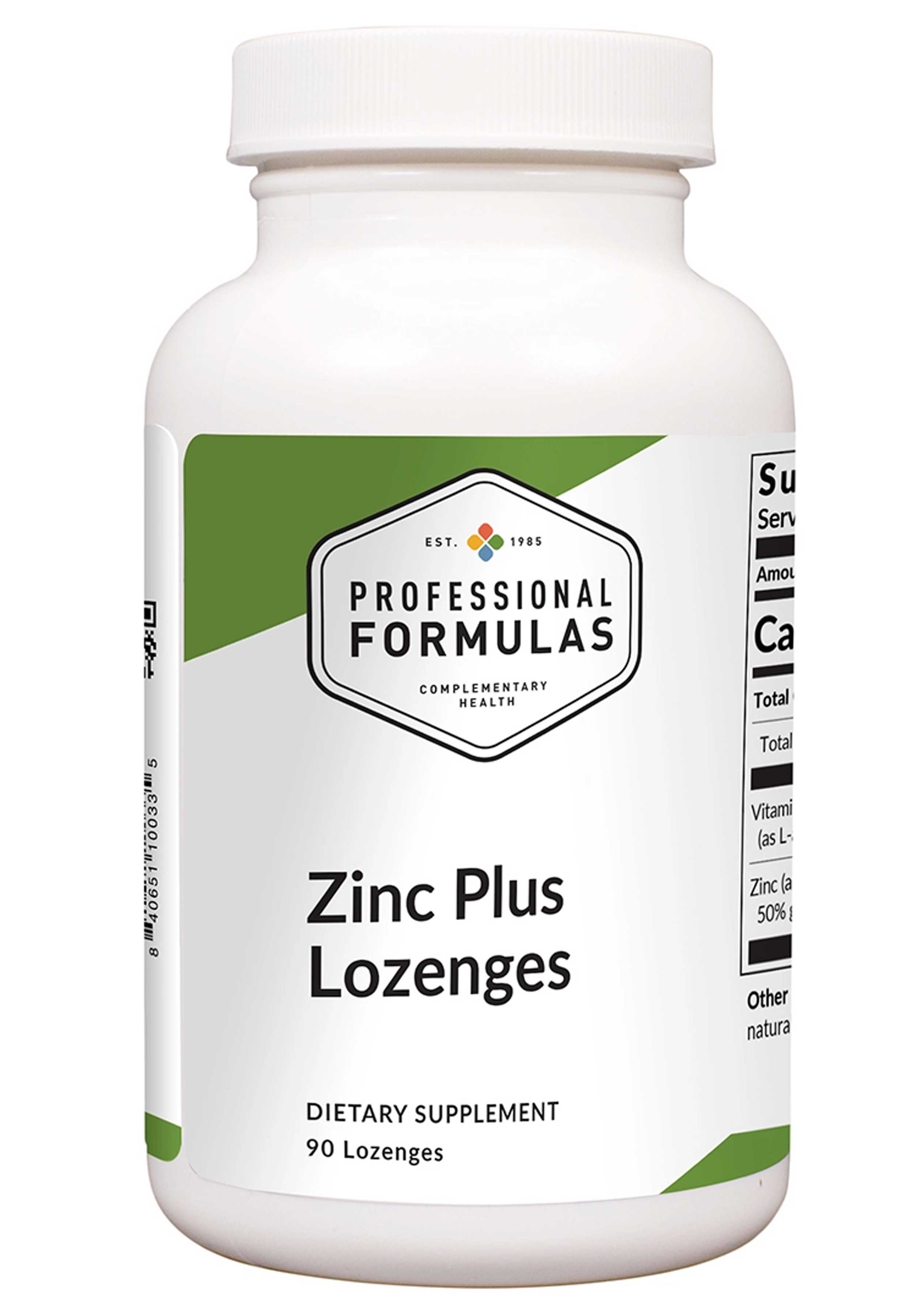 Professional Formulas Zinc Plus Lozenges