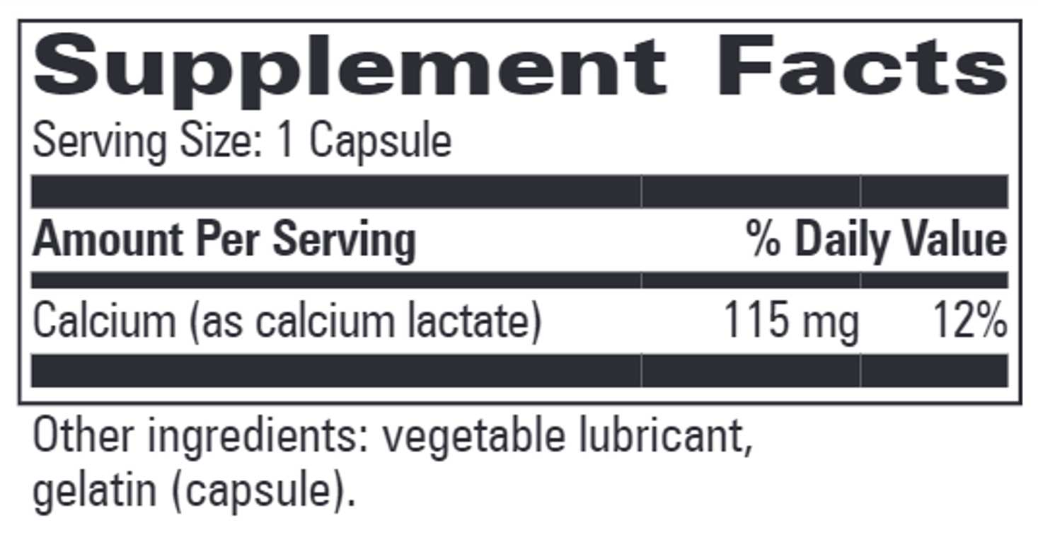 Progressive Laboratories Calcium Lactate Ingredients 
