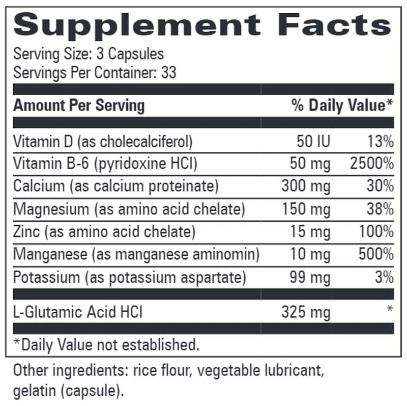Progressive Laboratories Trace-Min Ingredients 