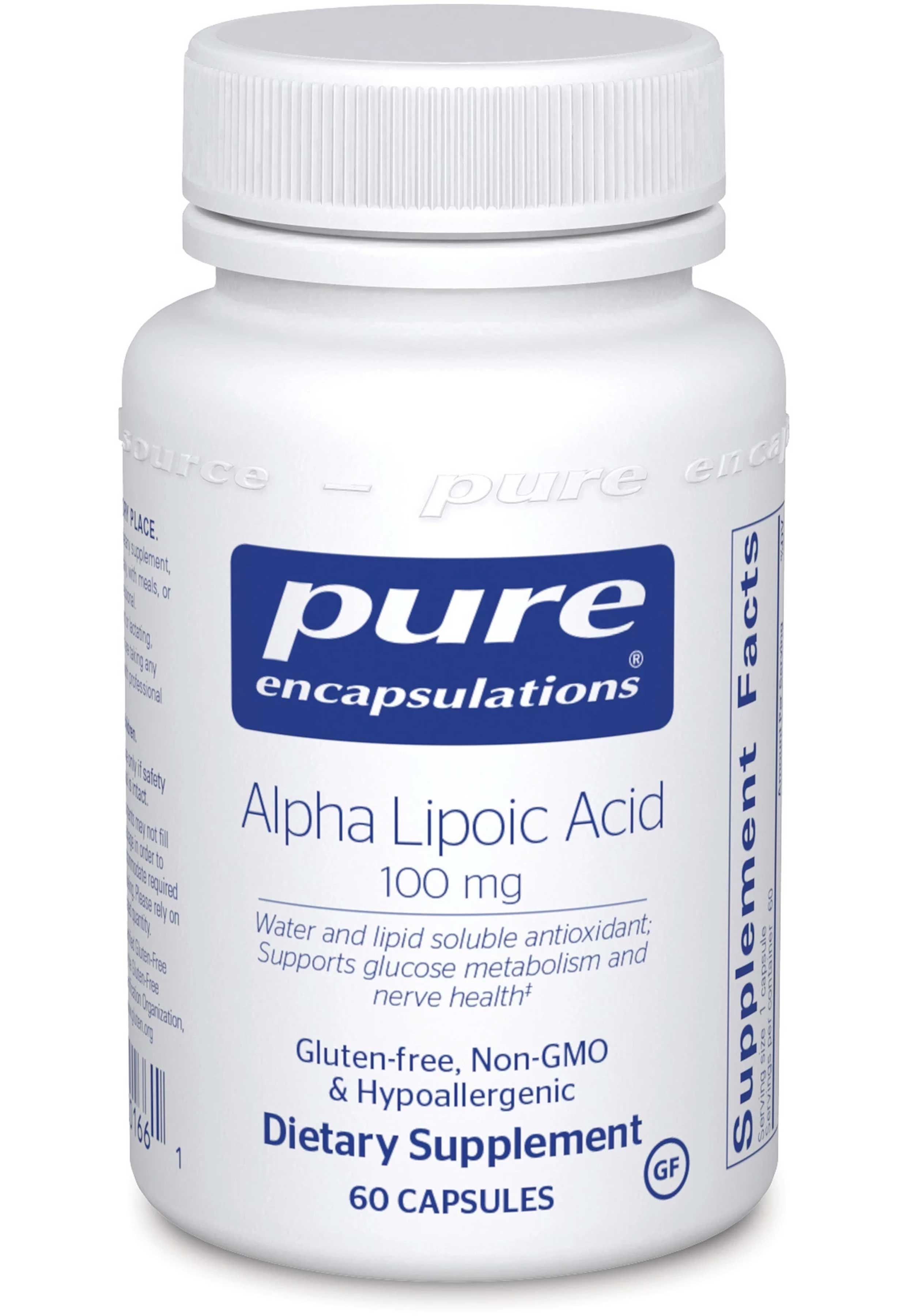 Pure Encapsulations Alpha Lipoic Acid 100mg