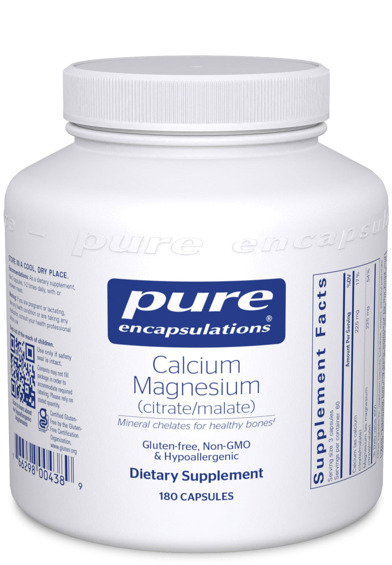 Pure Encapsulations Calcium Magnesium (Citrate/Malate) 