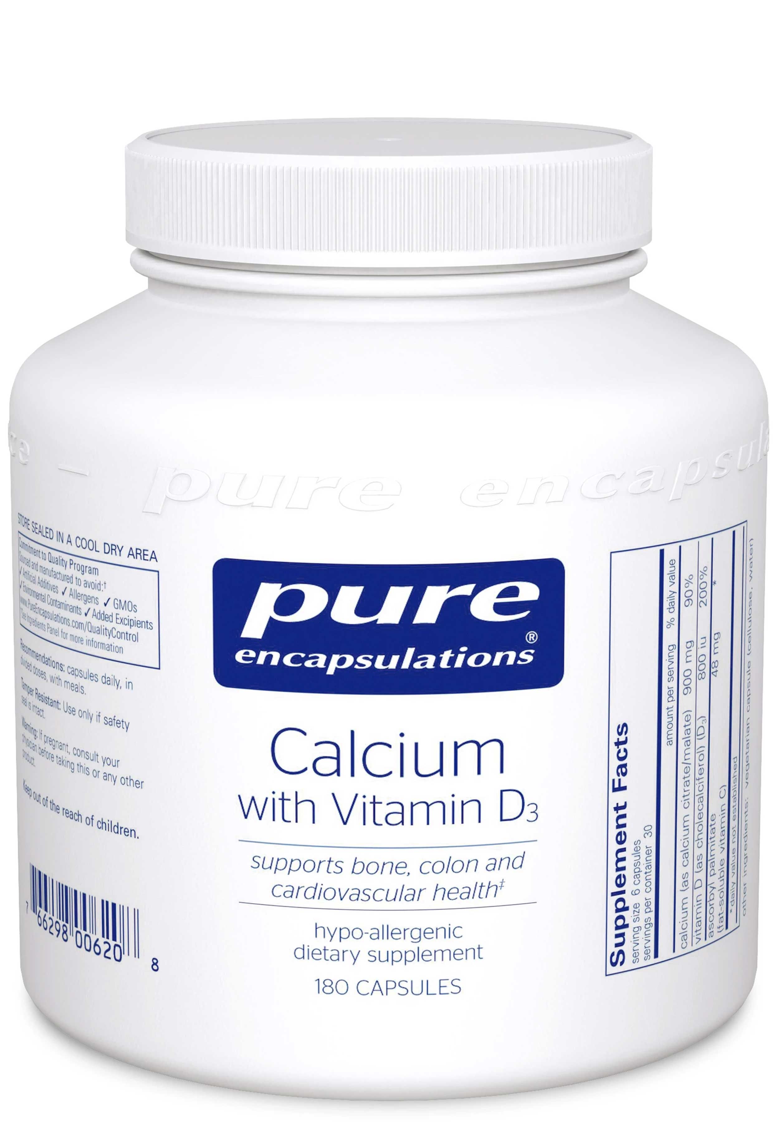 Pure Encapsulations Calcium with Vitamin D3