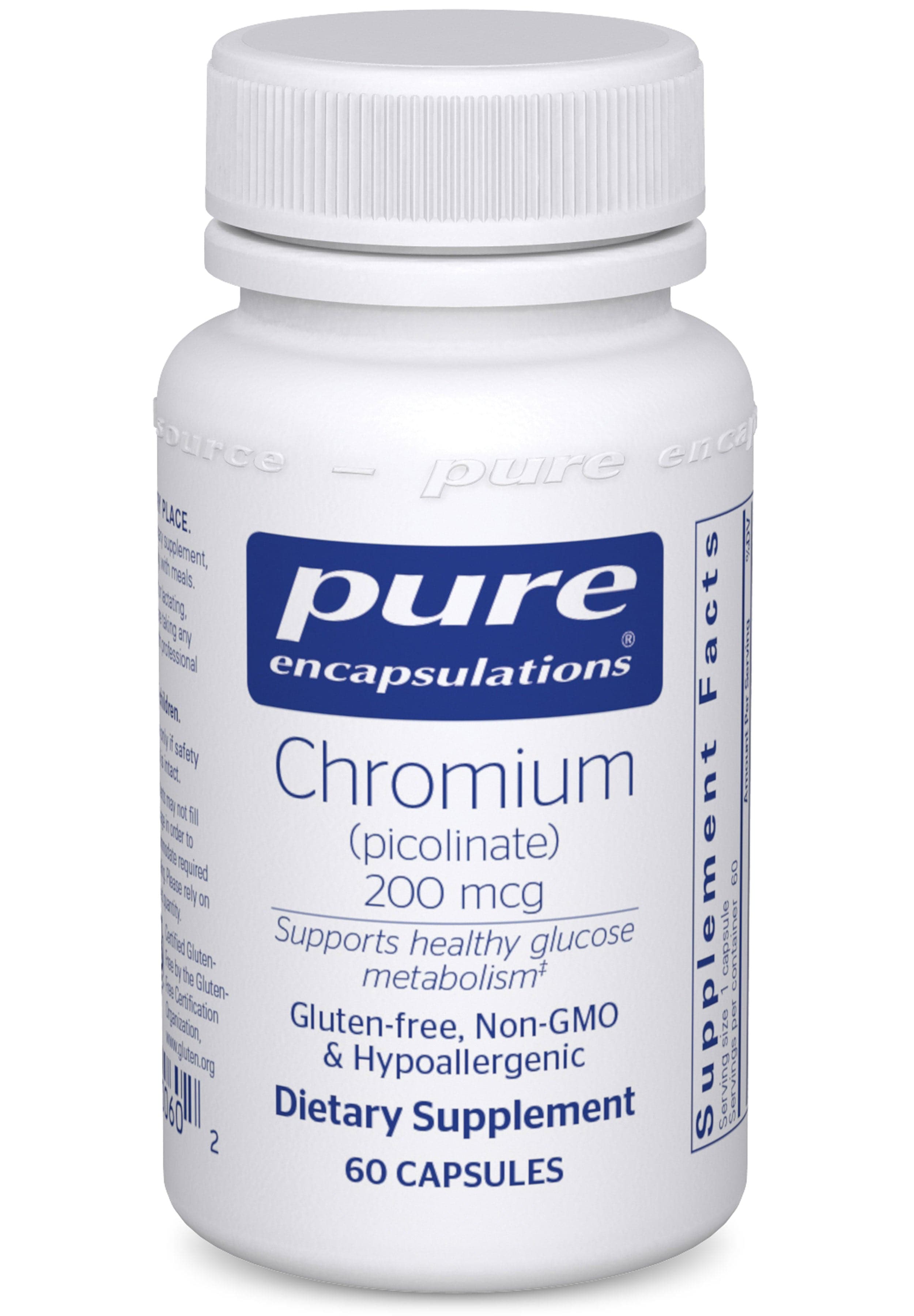 Pure Encapsulations Chromium (picolinate) 200mcg