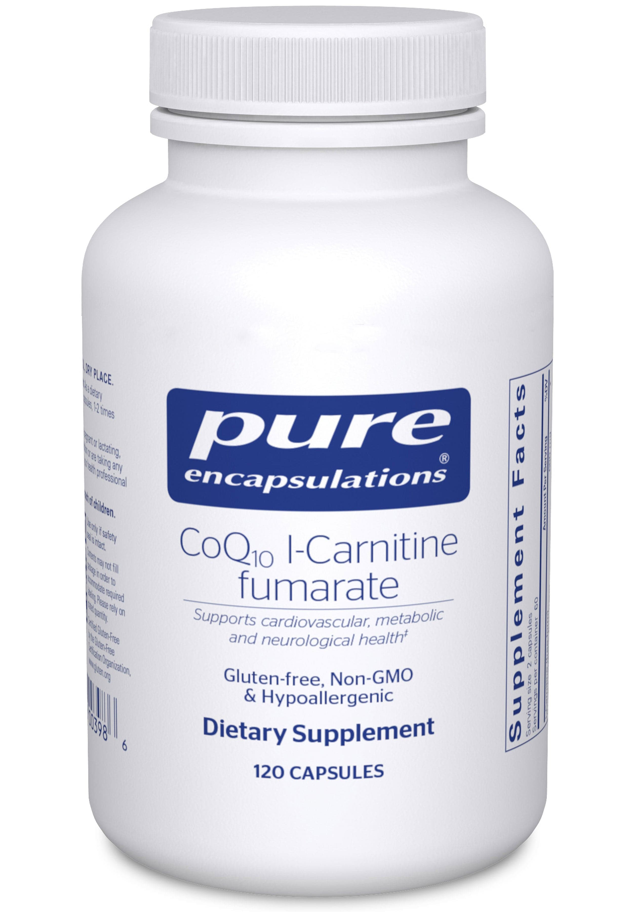 Pure Encapsulations CoQ10 l-Carnitine fumarate