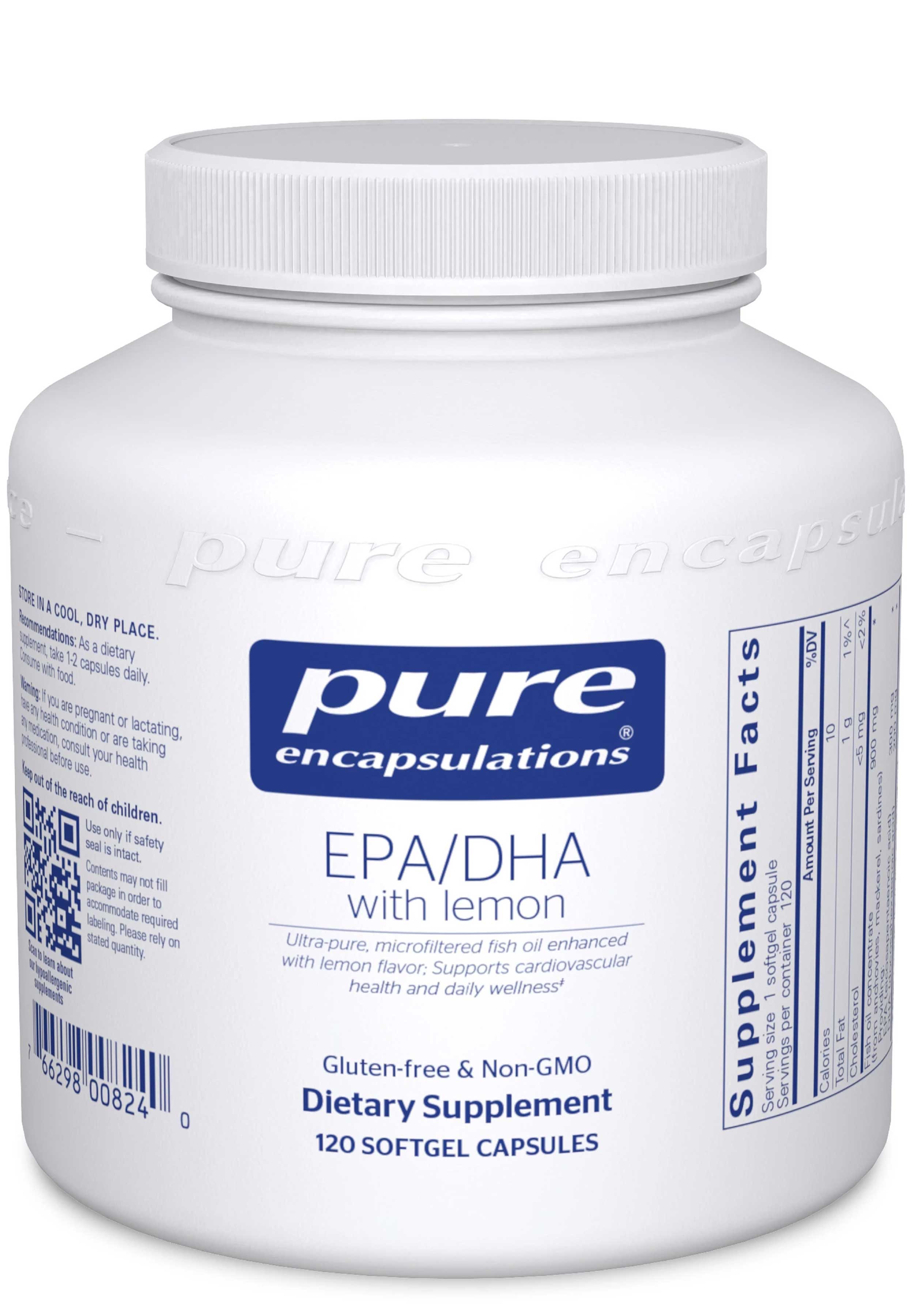 Pure Encapsulations EPA/DHA with Lemon