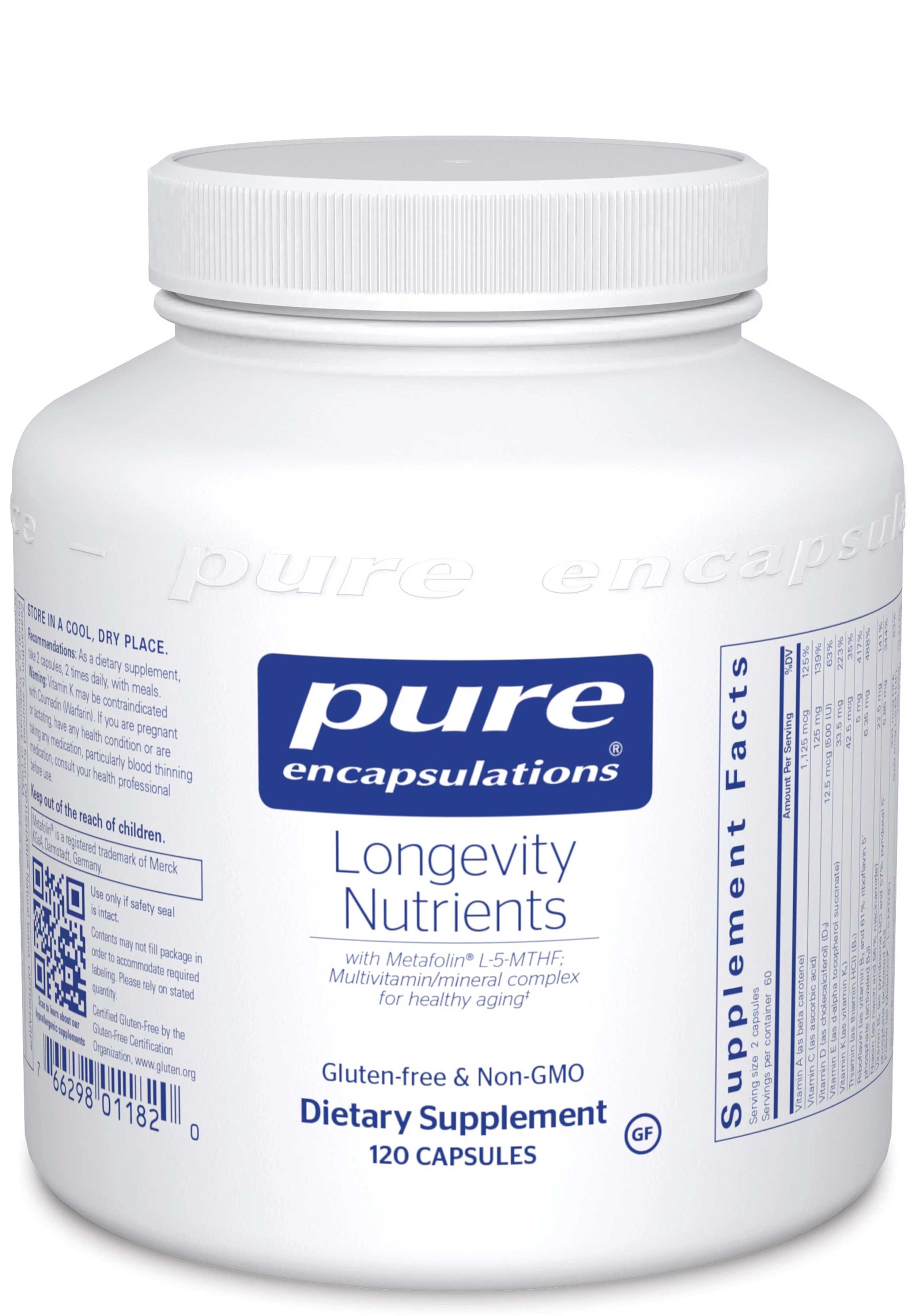 Pure Encapsulations Longevity Nutrients