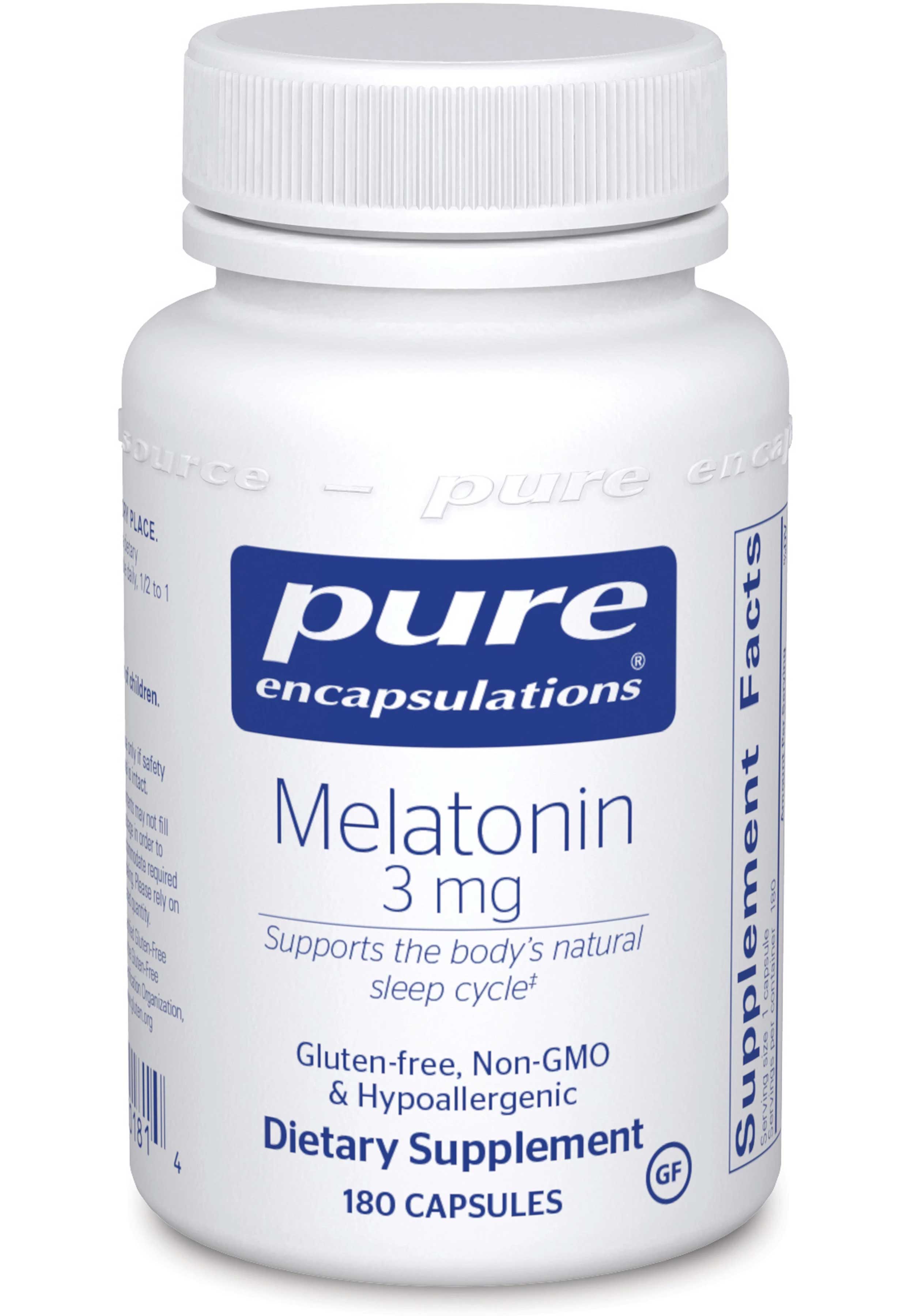 Pure Encapsulations Melatonin 3 mg