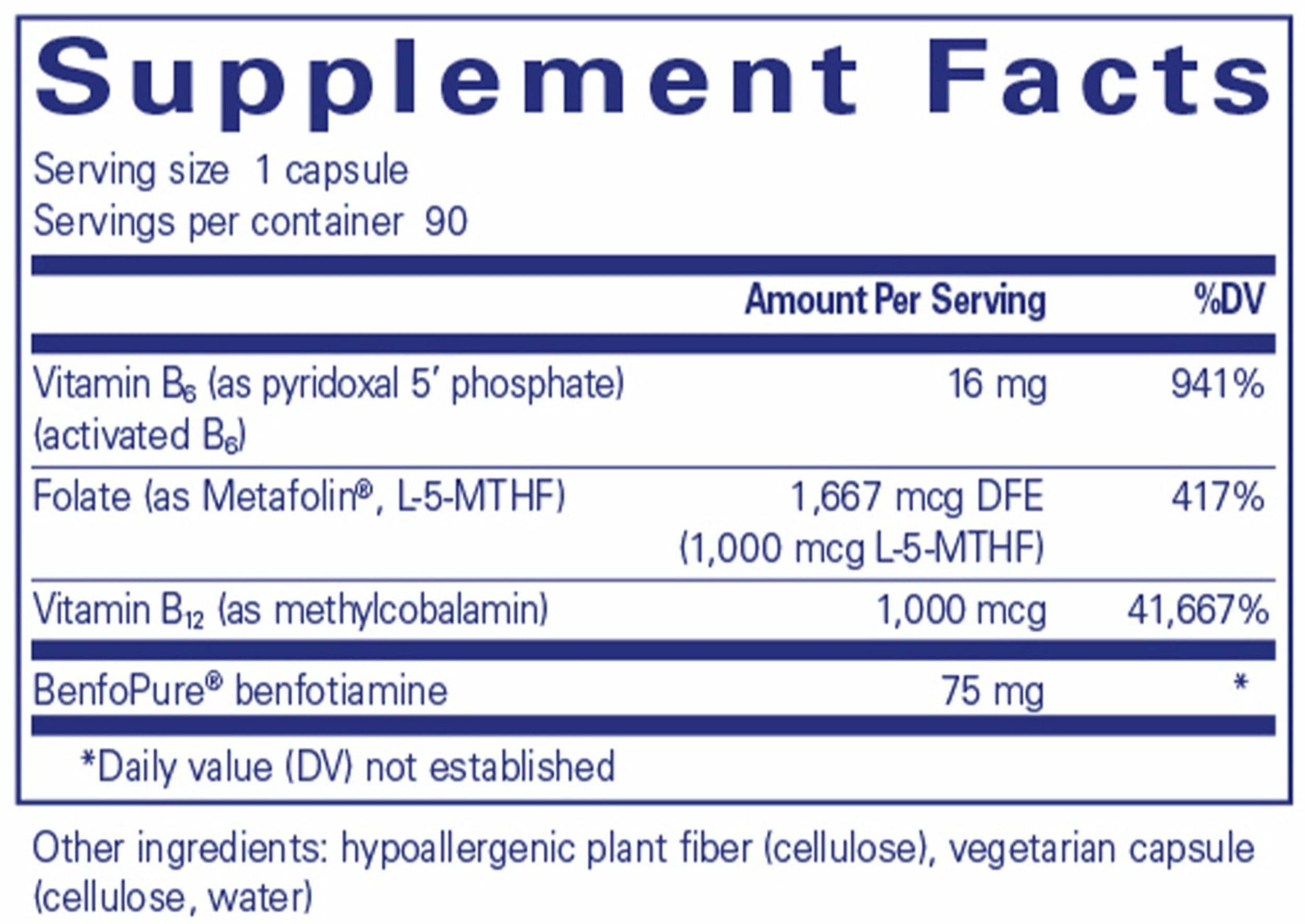 Pure Encapsulations MethylAssist Ingredients 