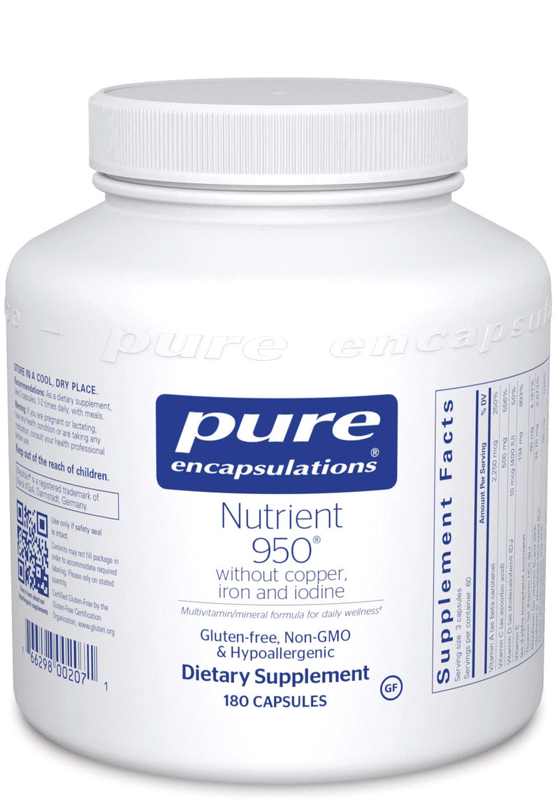 Pure Encapsulations Nutrient 950 without Copper, Iron and Iodine