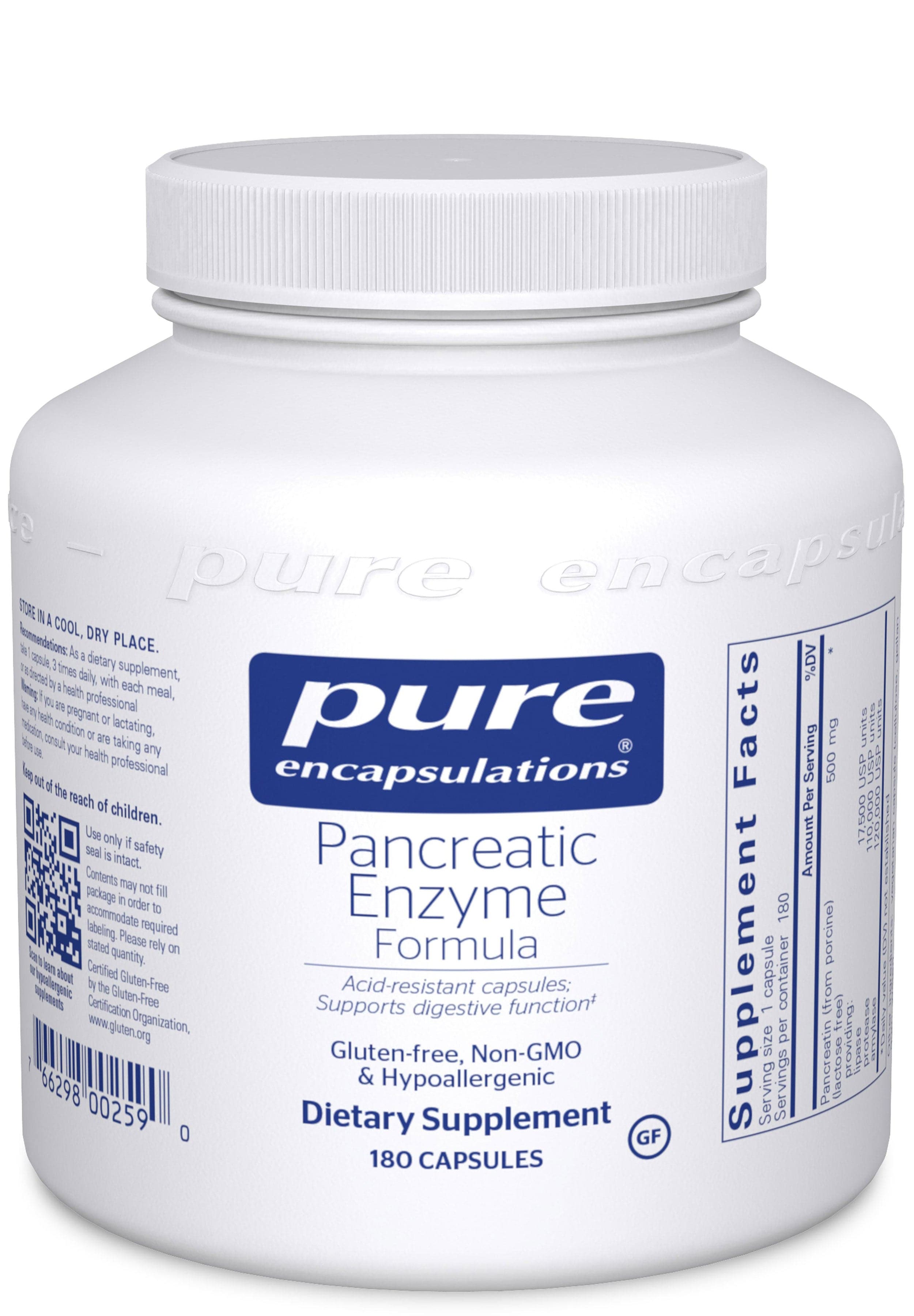 Pure Encapsulations Pancreatic Enzyme Formula 