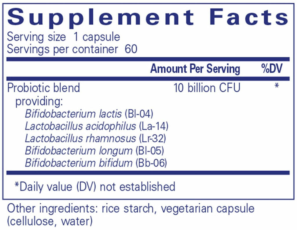 Pure Encapsulations Probiotic-5 Ingredients