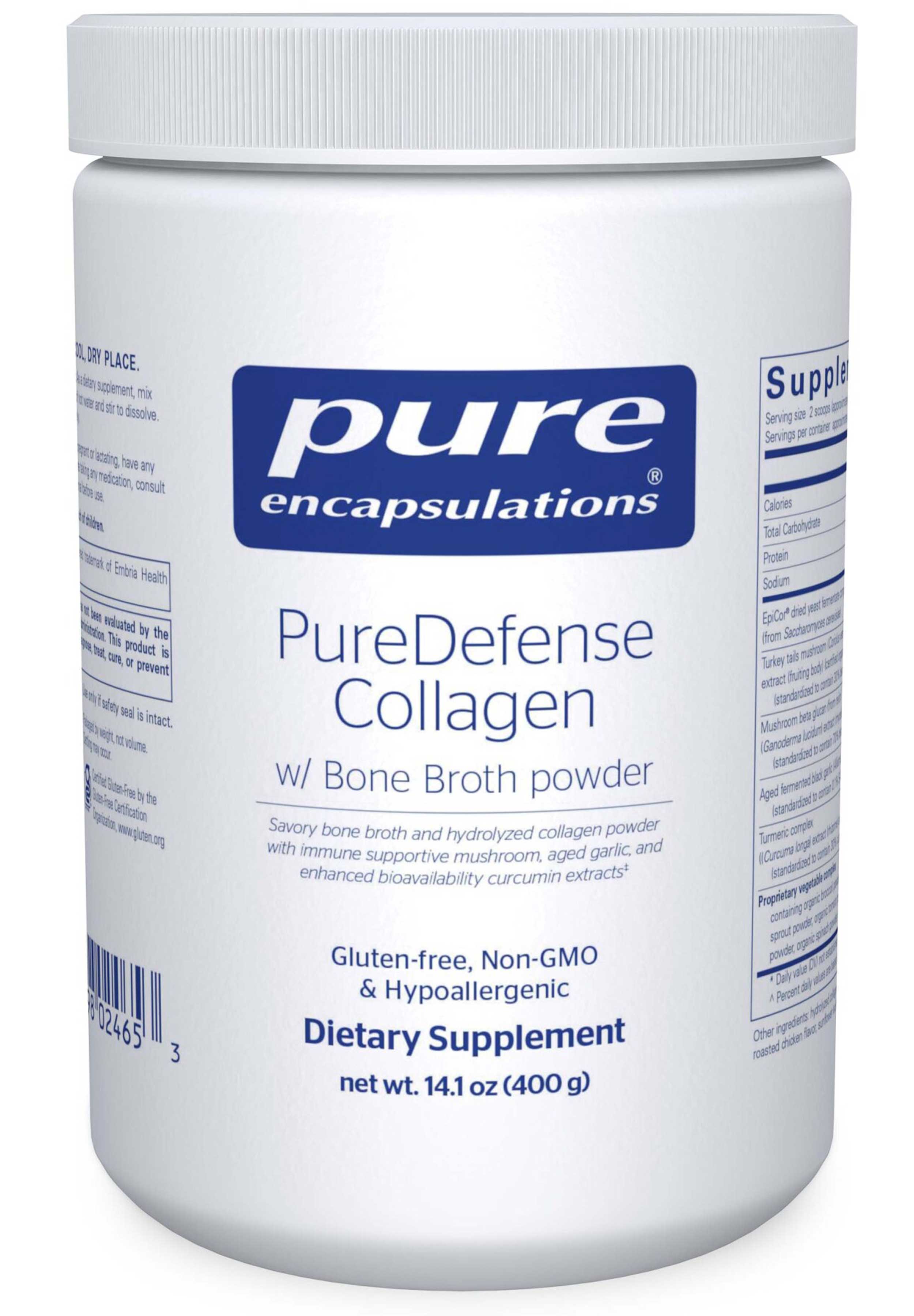 Pure Encapsulations PureDefense Collagen w/ Bone Broth PowderPure Encapsulations PureDefense Collagen w/ Bone Broth Powder