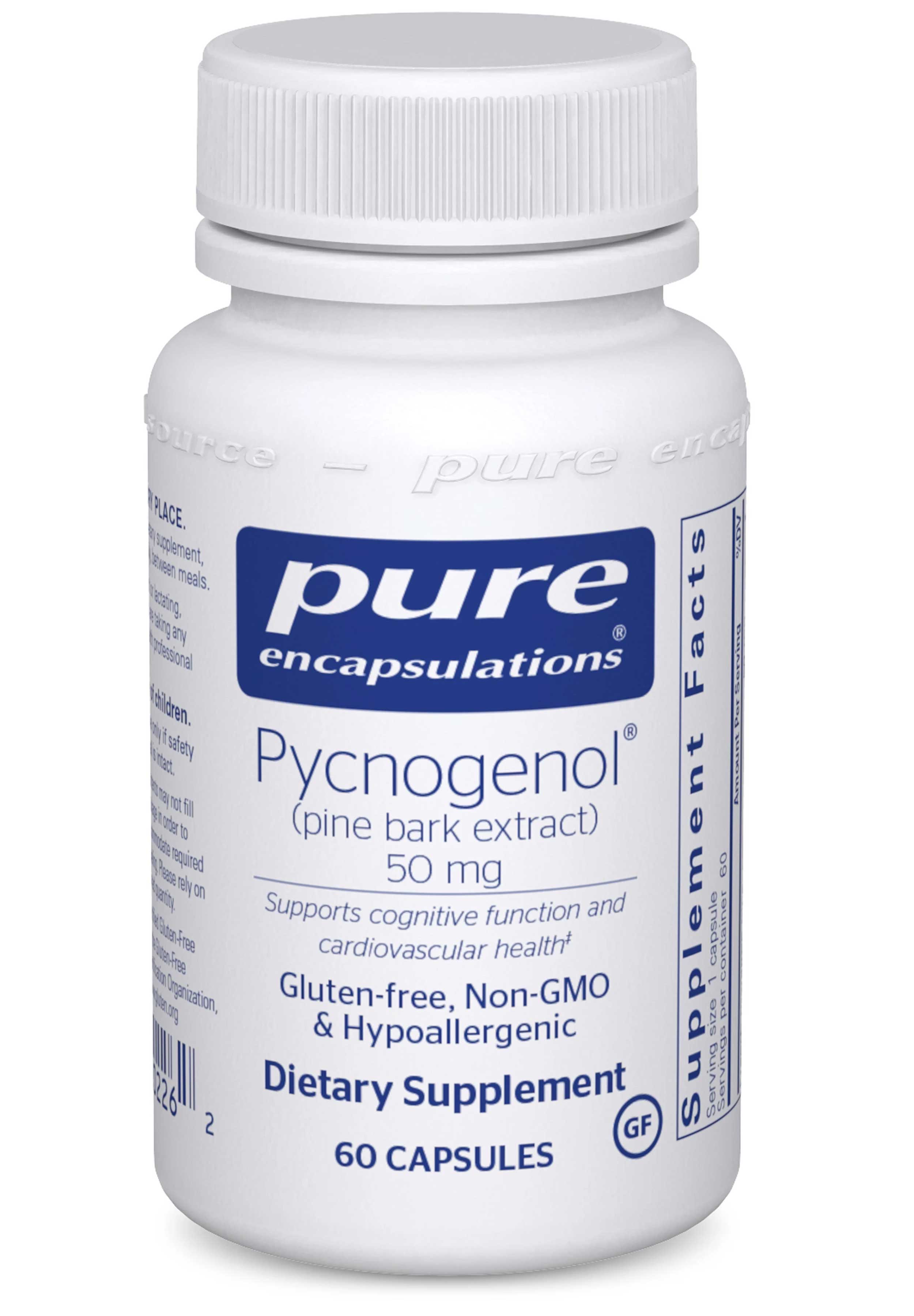 Pure Encapsulations Pycnogenol (pine bark extract) 50mg