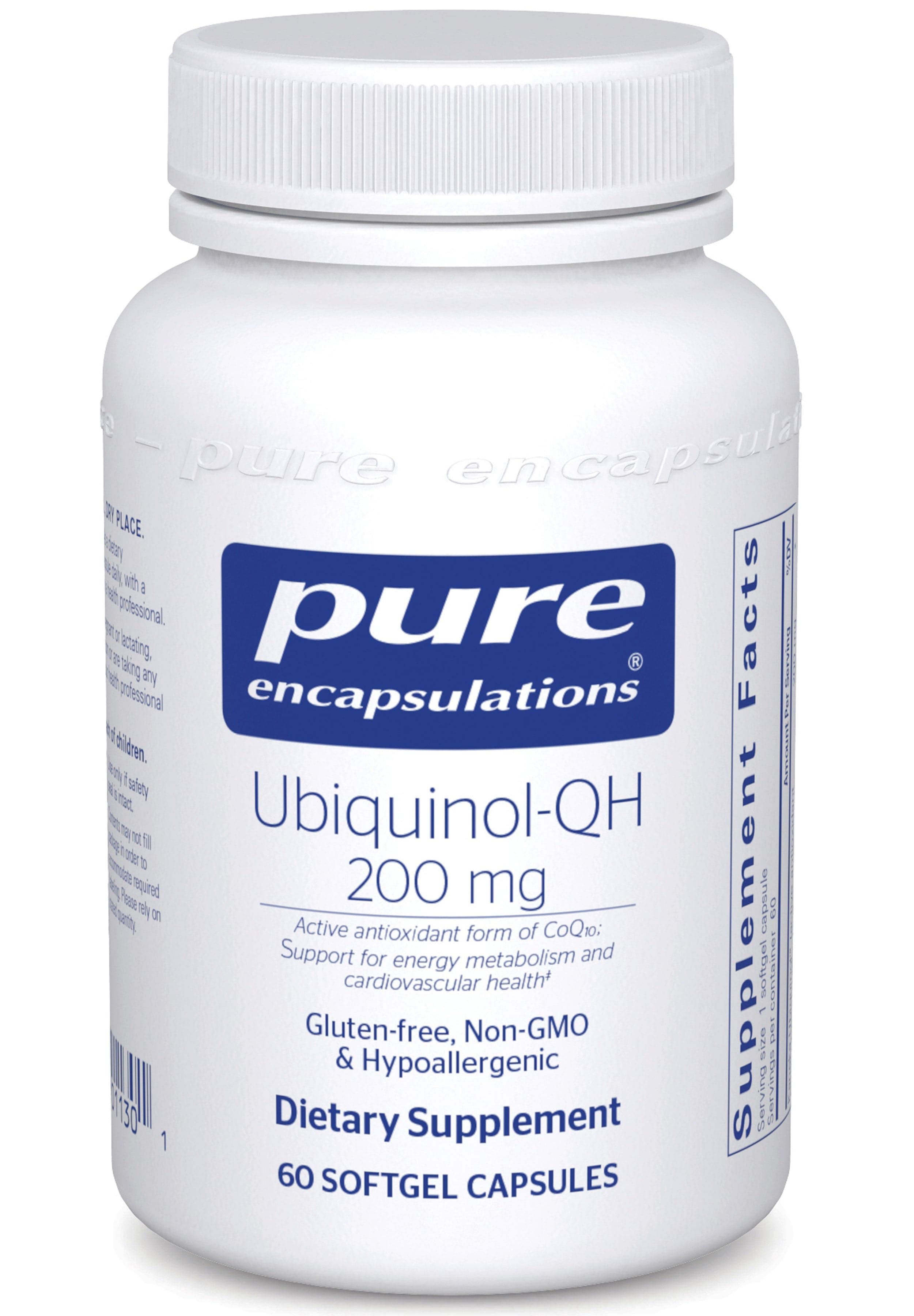 Pure Encapsulations Ubiquinol-QHPure Encapsulations Ubiquinol-QH 200mg