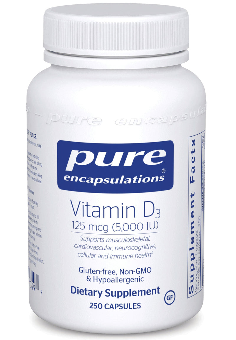 Pure Encapsulations Vitamin D3 125 mcg (5,000 IU) 
