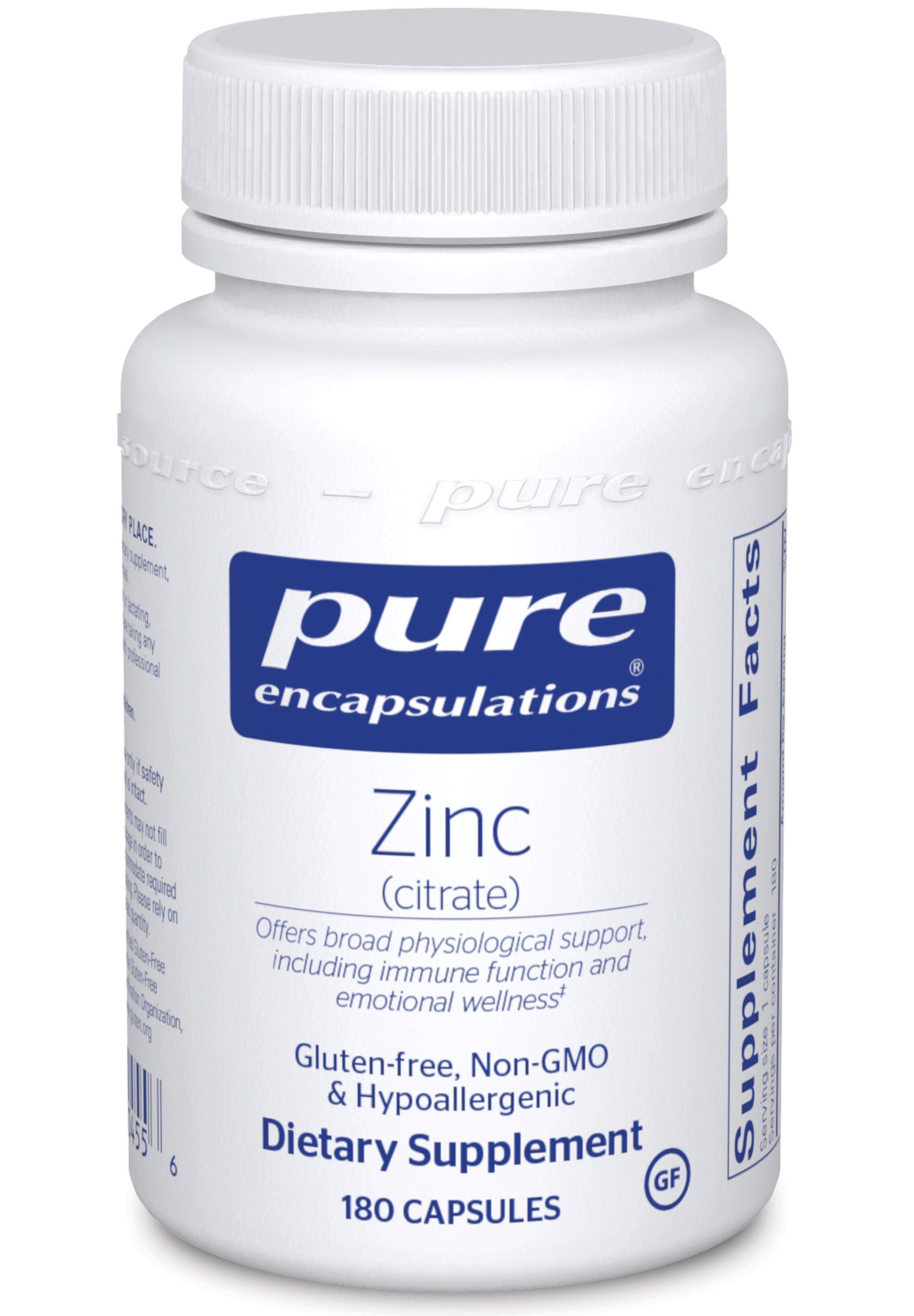 Pure Encapsulations Zinc (Citrate)