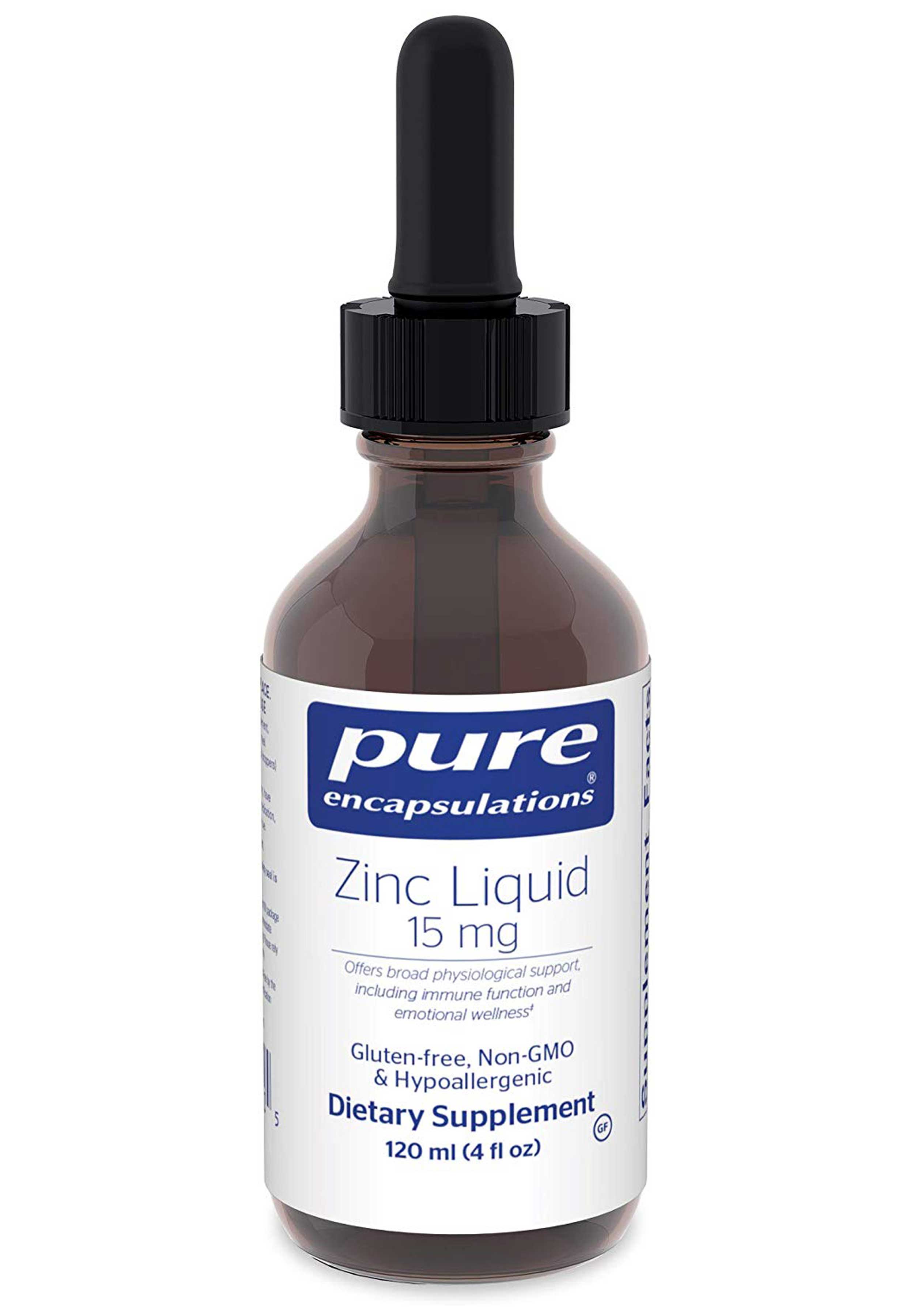 Pure Encapsulations Zinc Liquid 15 mg