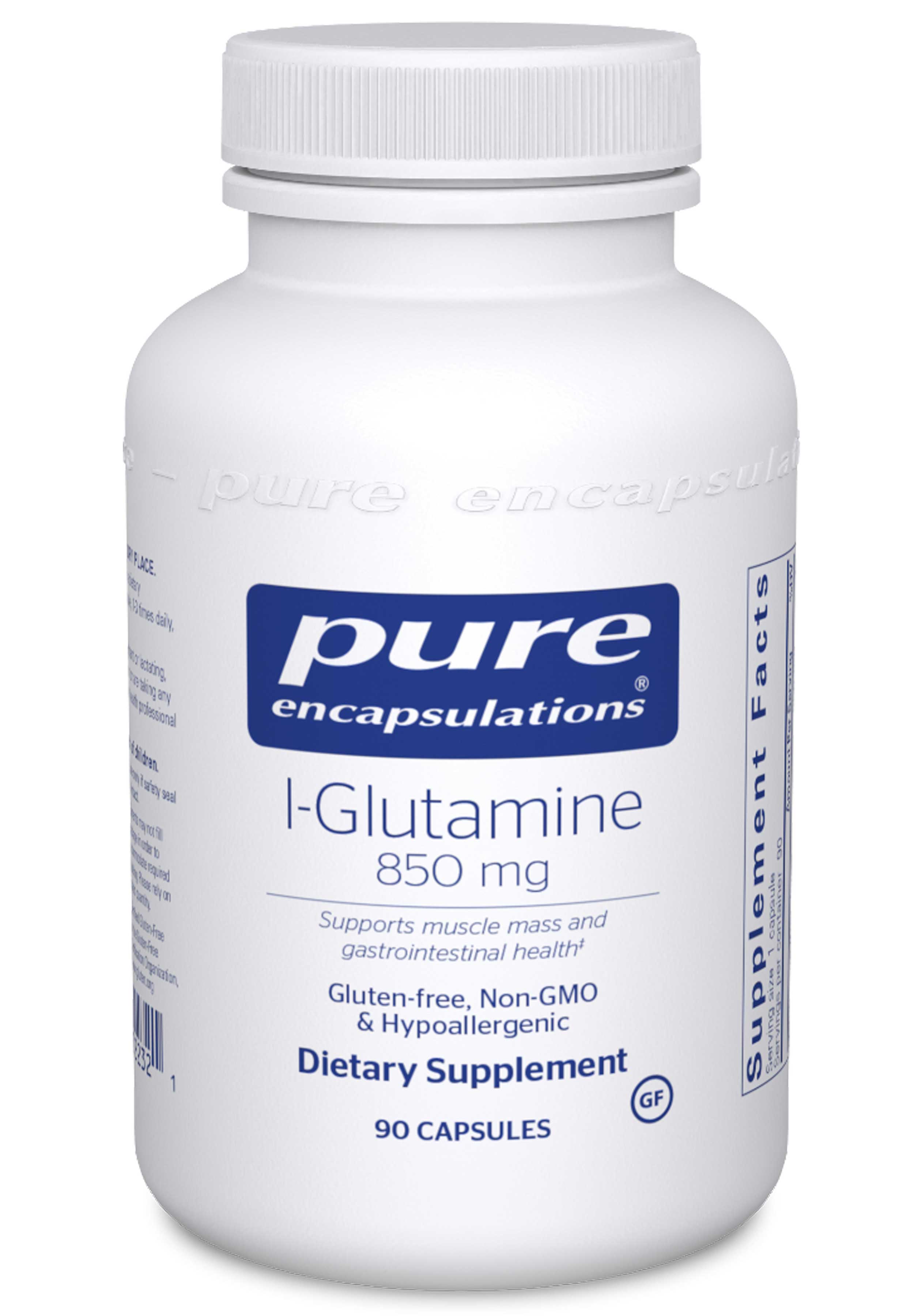 Pure Encapsulations l-Glutamine 850 mg