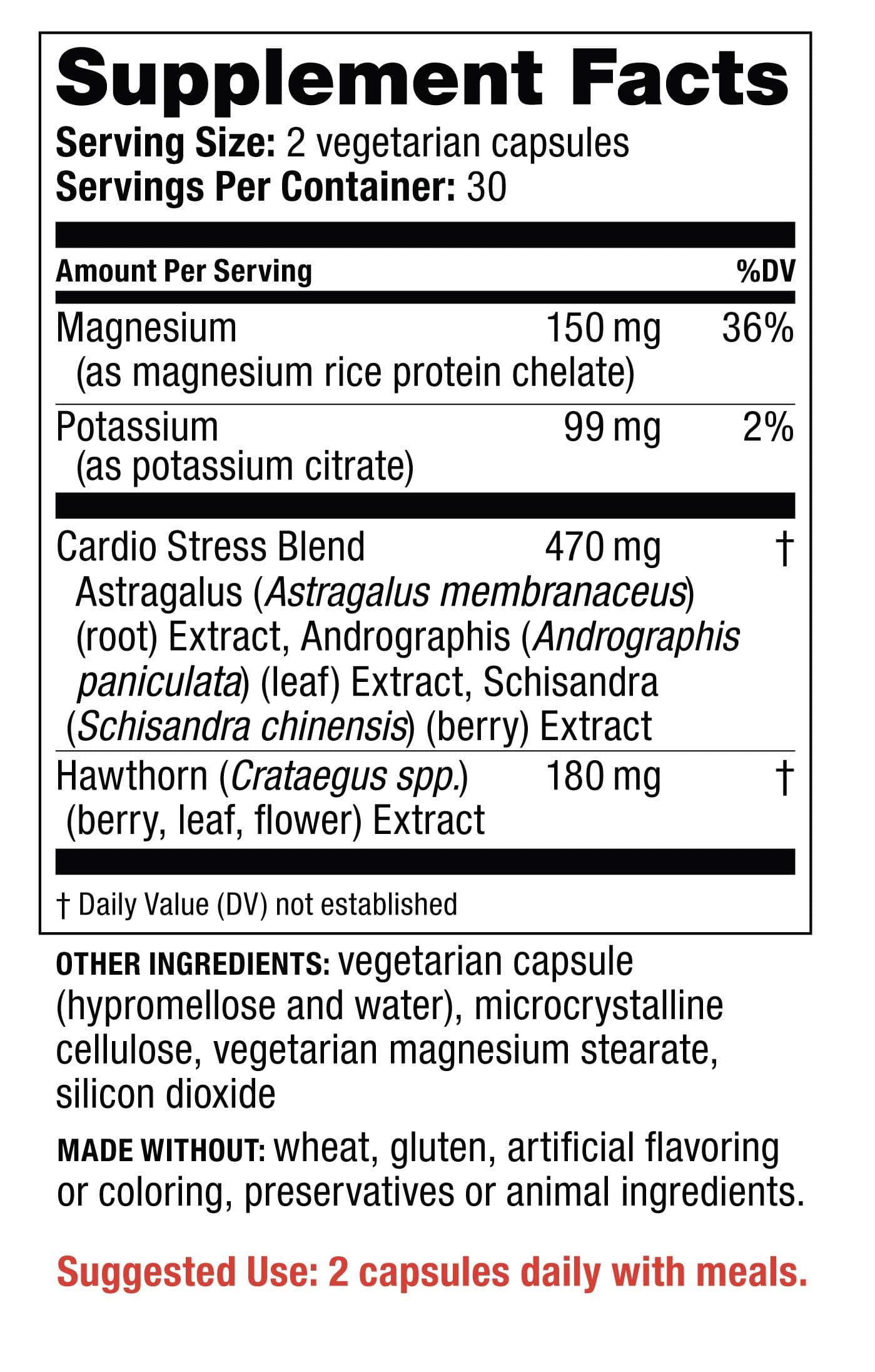 Redd Remedies 120/80 Care Ingredients