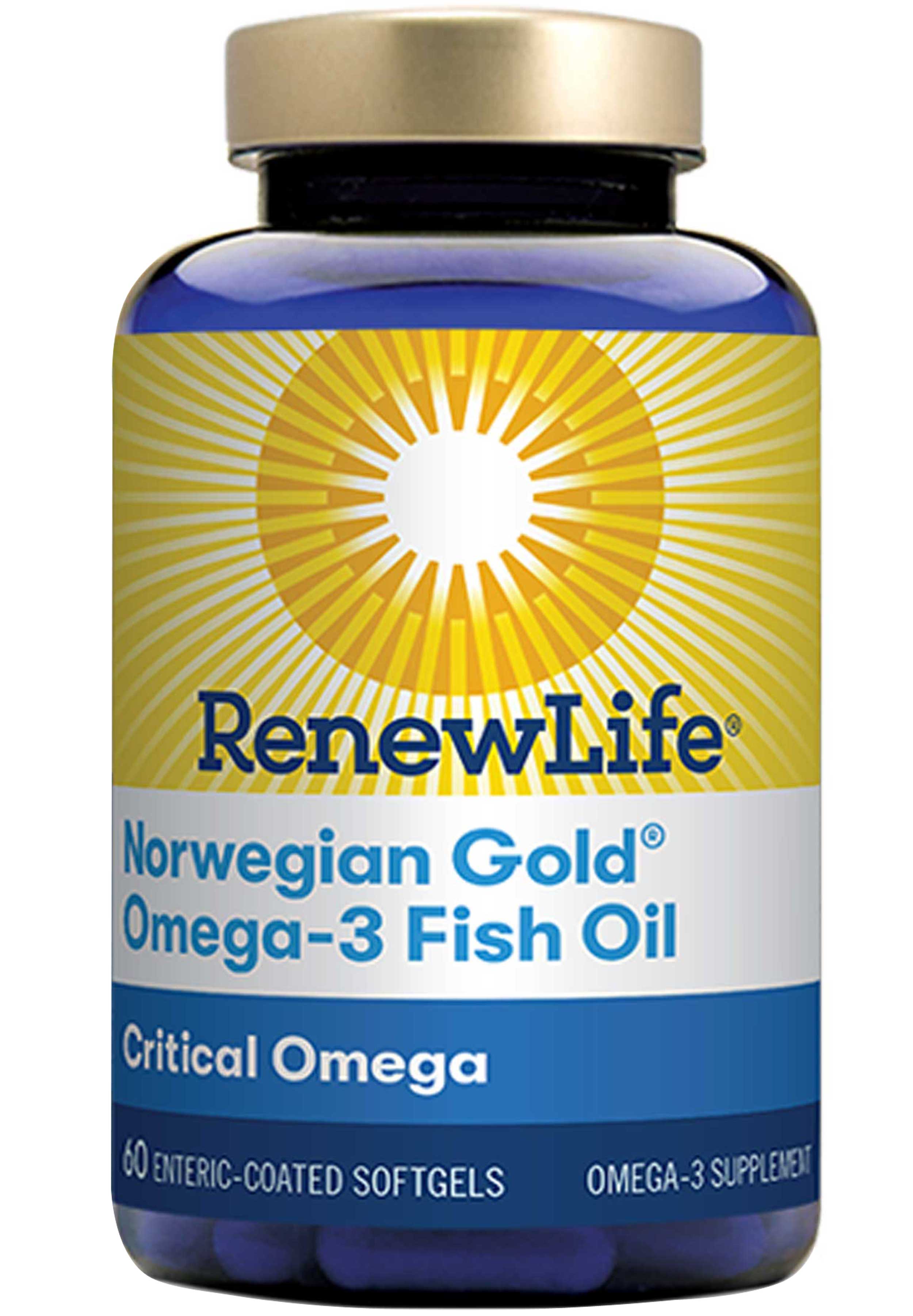 Renew Life Norwegian Gold Omega-3 Fish Oil Critical Omega