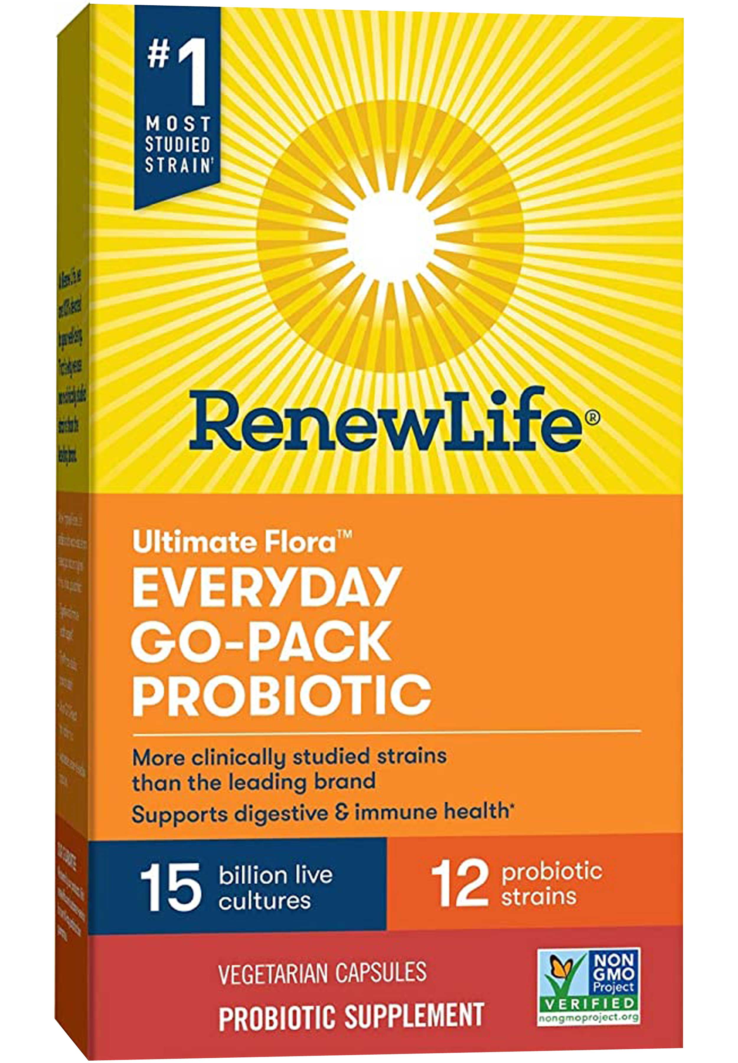 Renew Life Ultimate Flora Everyday Go-Pack Probiotic 15 Billion