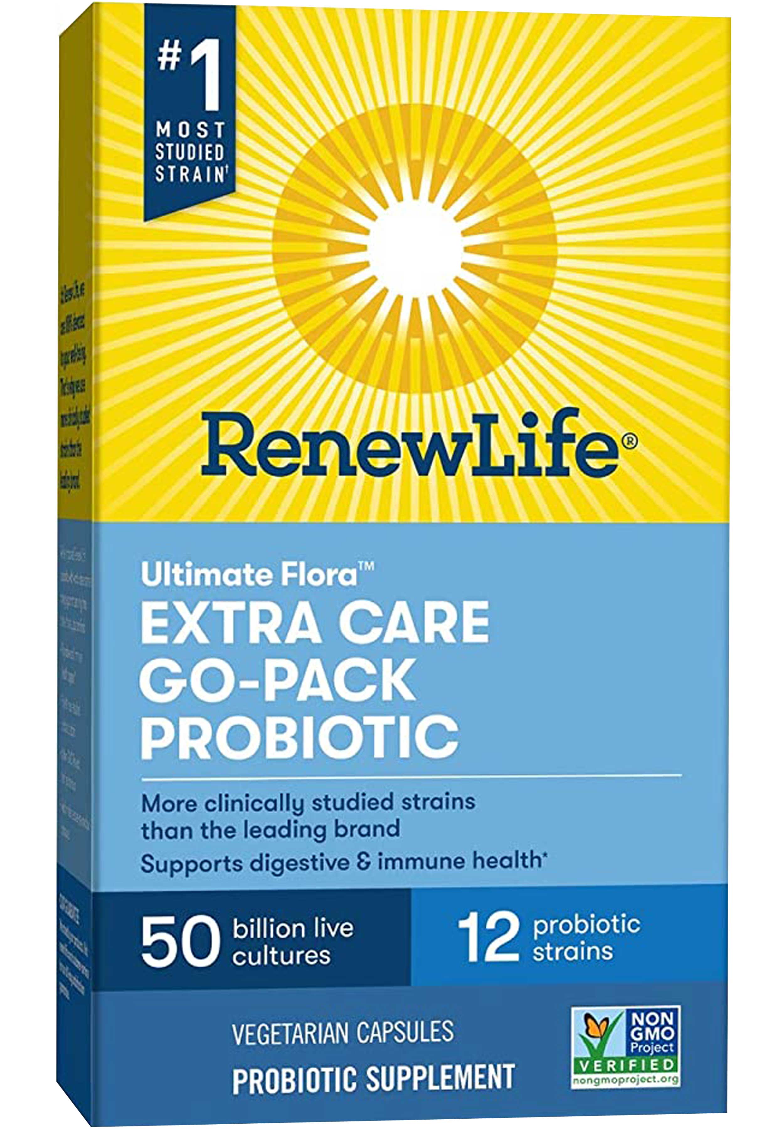 Renew Life Ultimate Flora Extra Care Probiotic Go-Pack 50 Billion