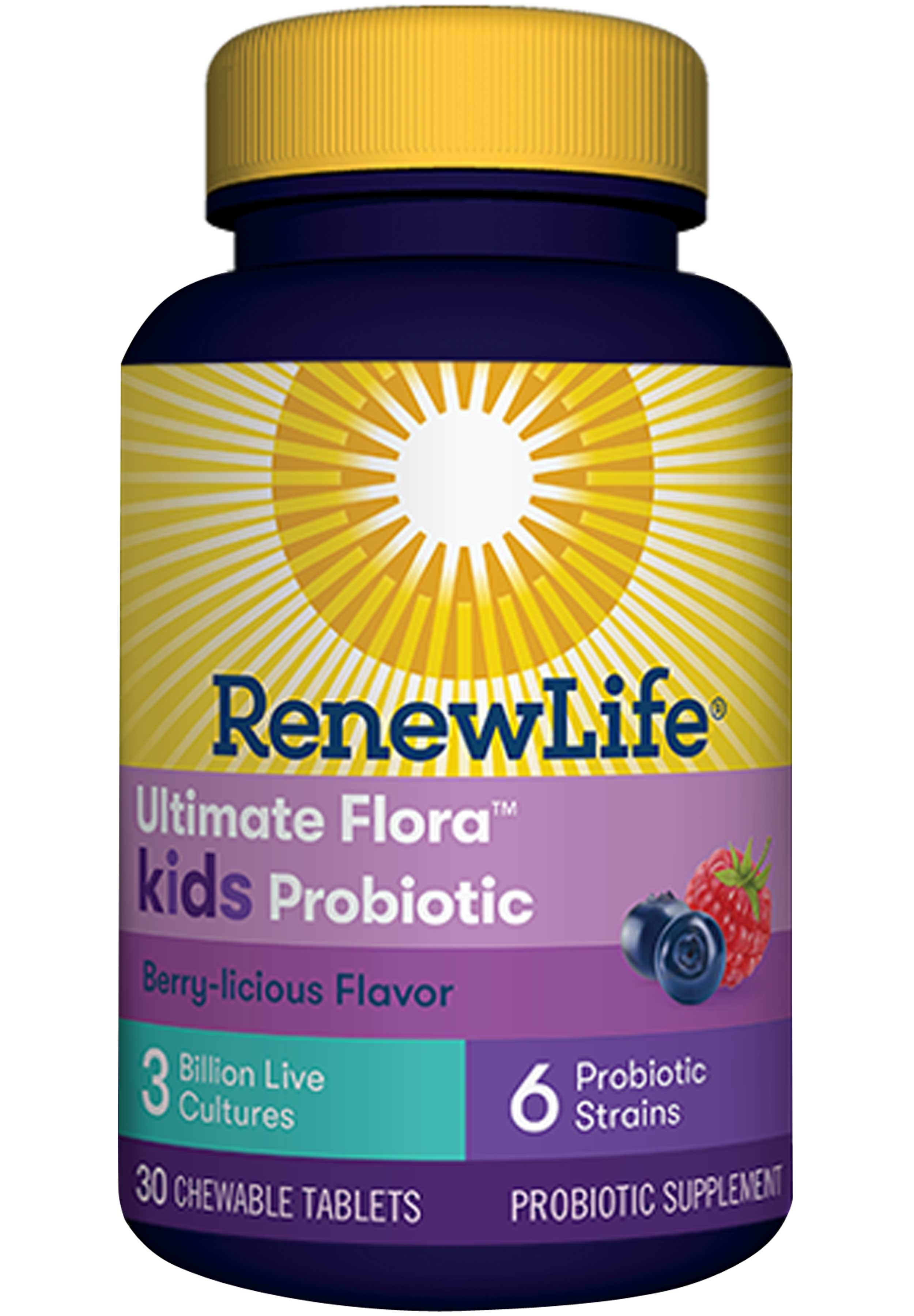 Renew Life Ultimate Flora Kids Probiotic 3 Billion Berry