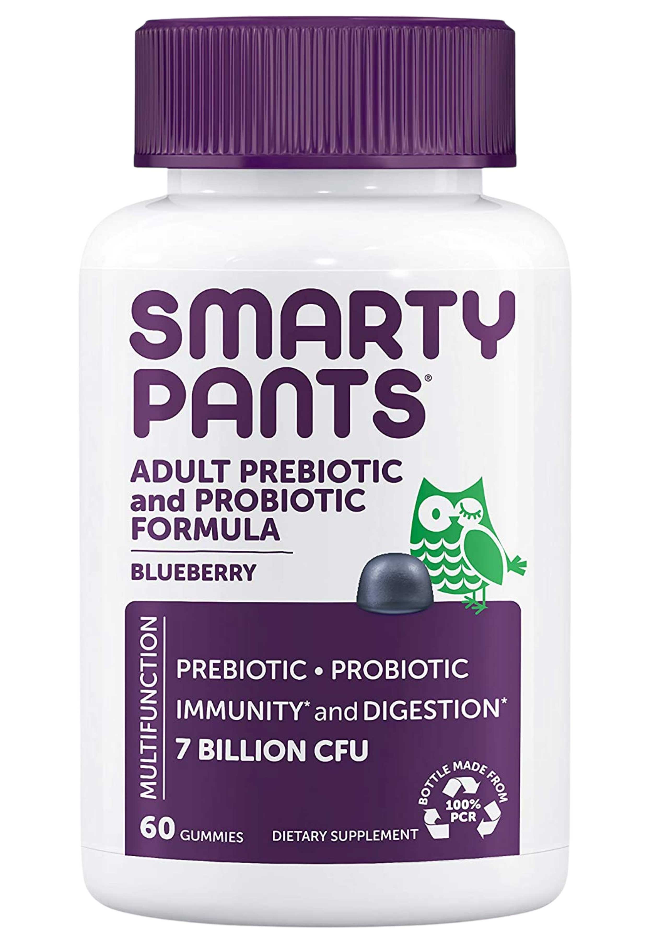 SmartyPants Adult Probiotic, Prebiotic Blueberry