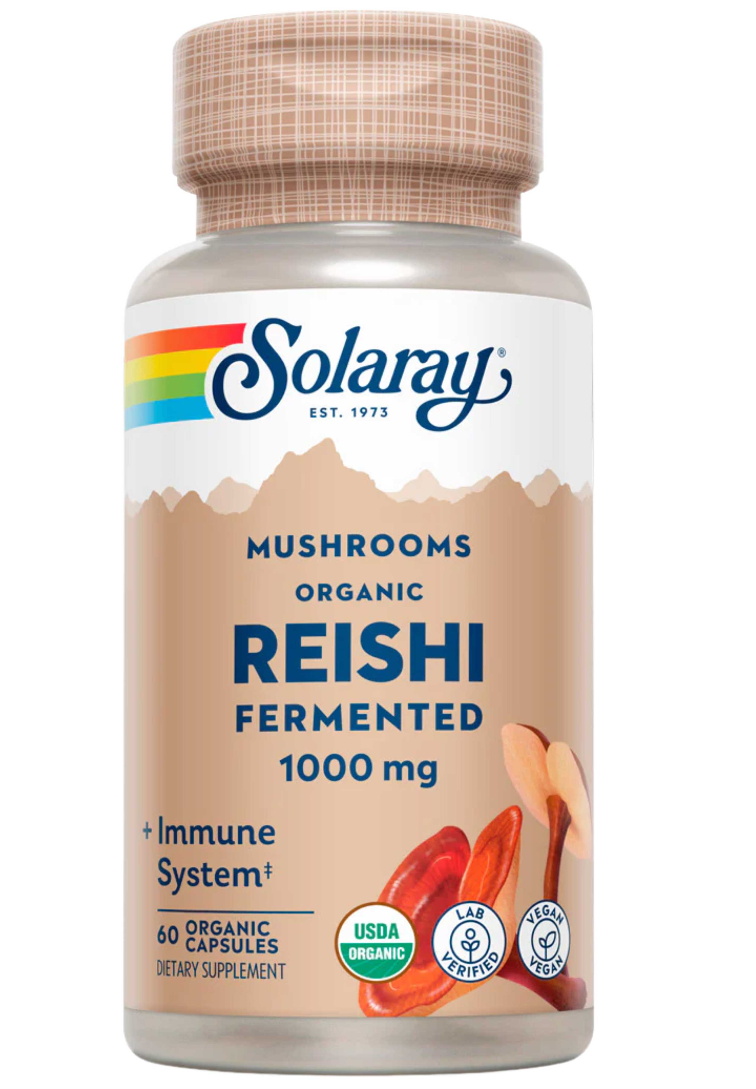 Solaray Organic Fermented Reishi Mushroom 1000 mg