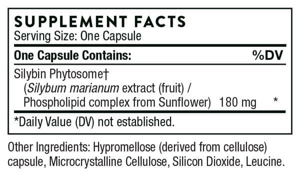 Thorne Research Siliphos Ingredients
