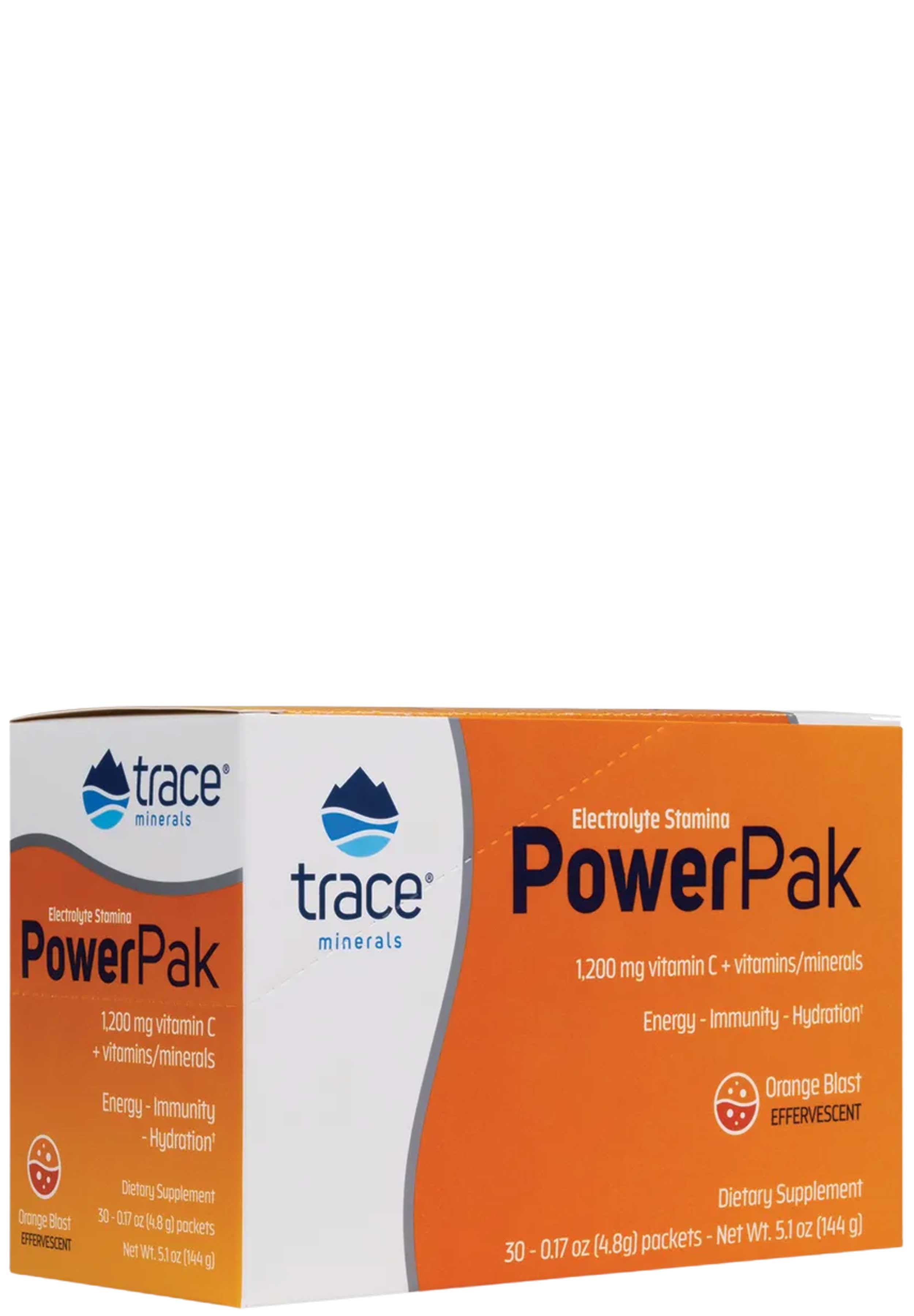 Trace Minerals Research Electrolyte Stamina Power Pak Orange Blast