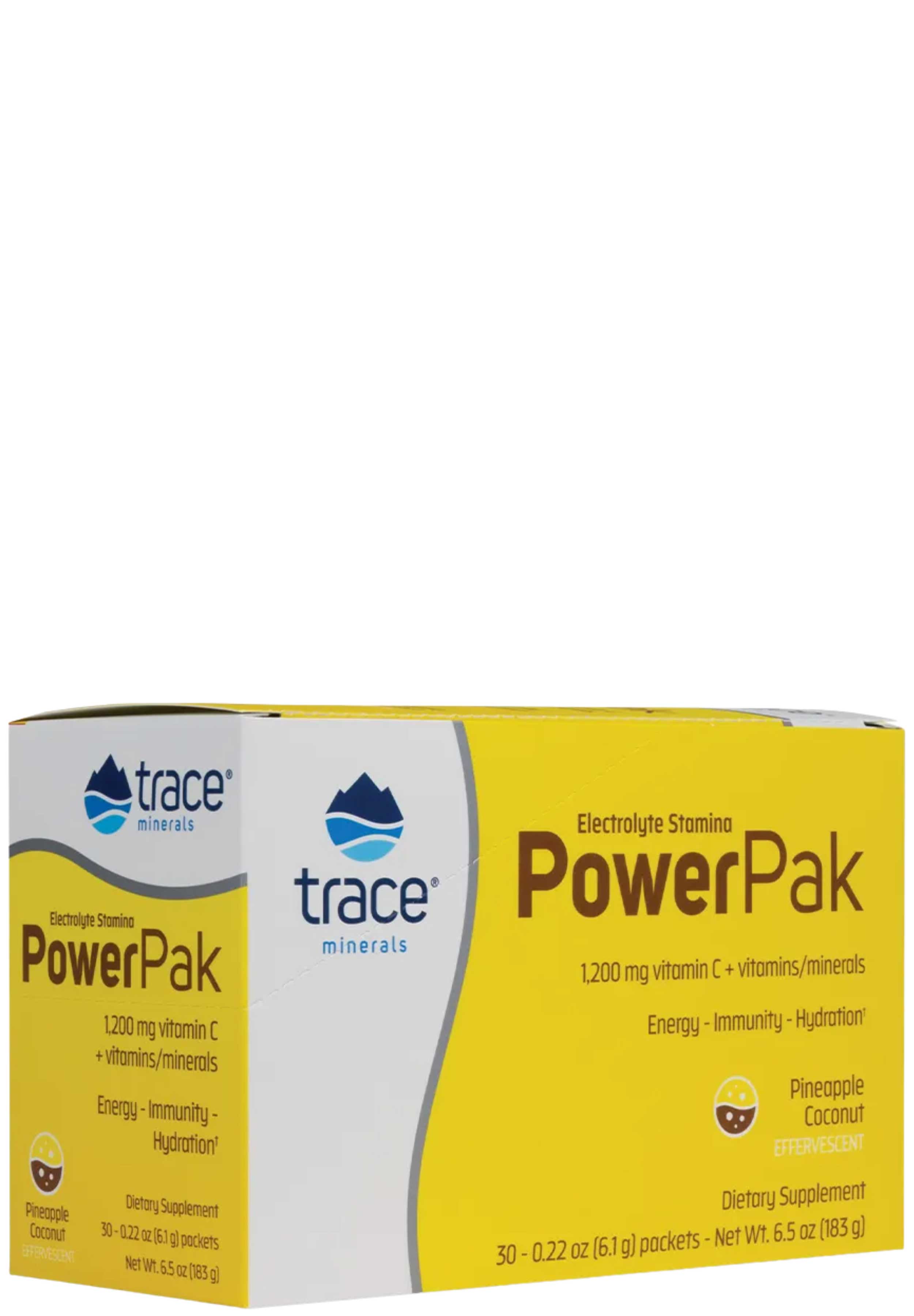 Trace Minerals Research Electrolyte Stamina Power Pak Pineapple Coconut