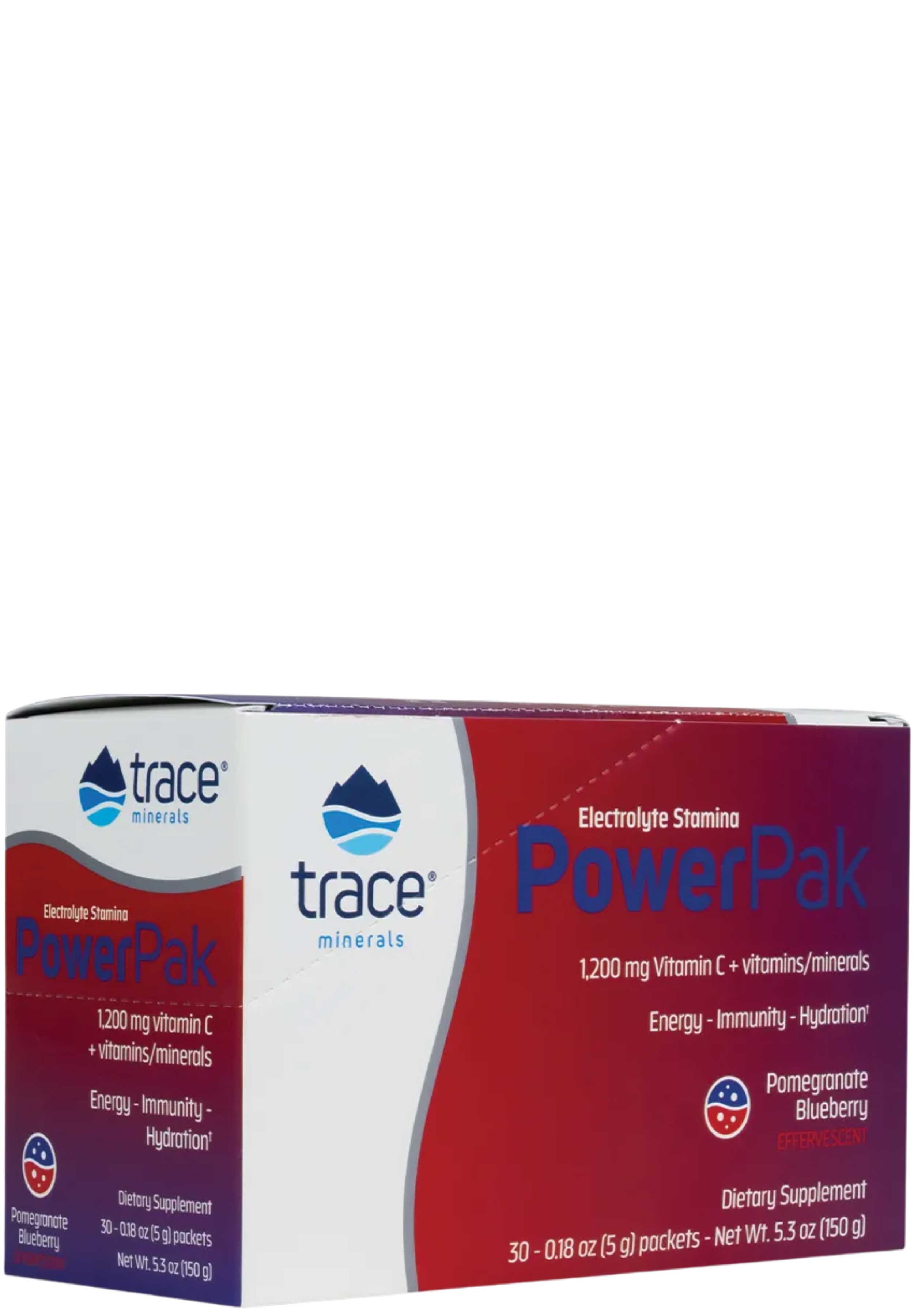 Trace Minerals Research Electrolyte Stamina Power Pak Pomegranate Blueberry