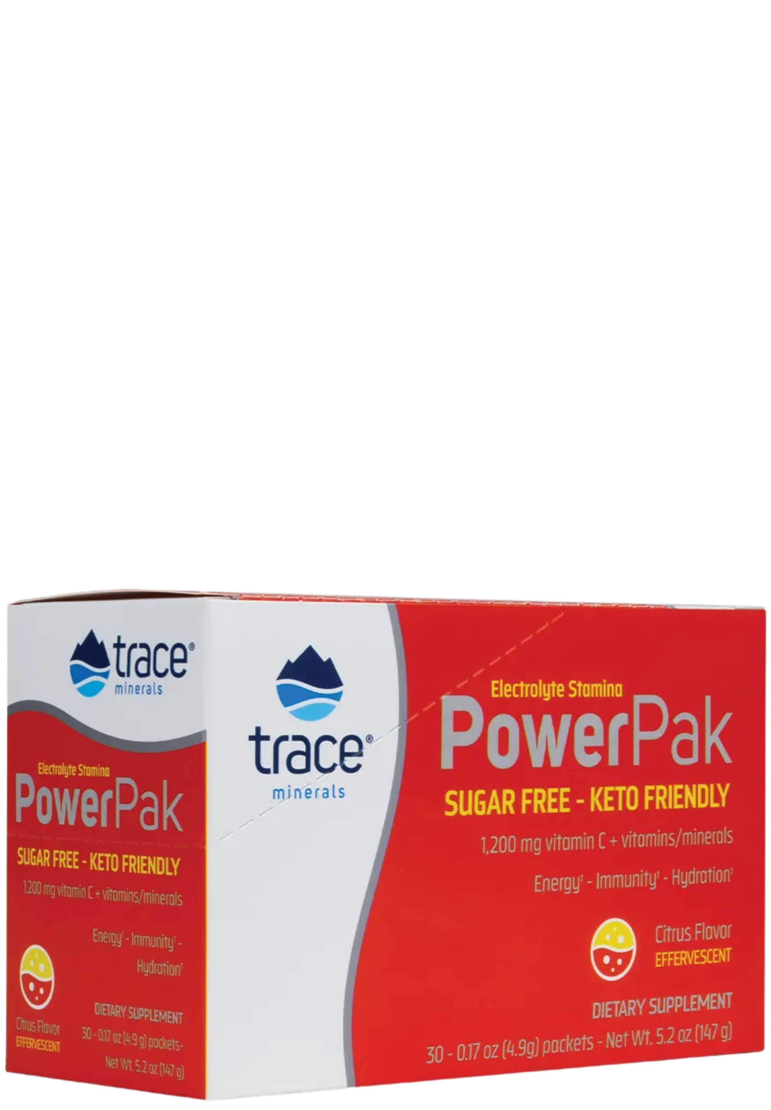 Trace Minerals Research Electrolyte Stamina Power Pak Sugar Free Citrus