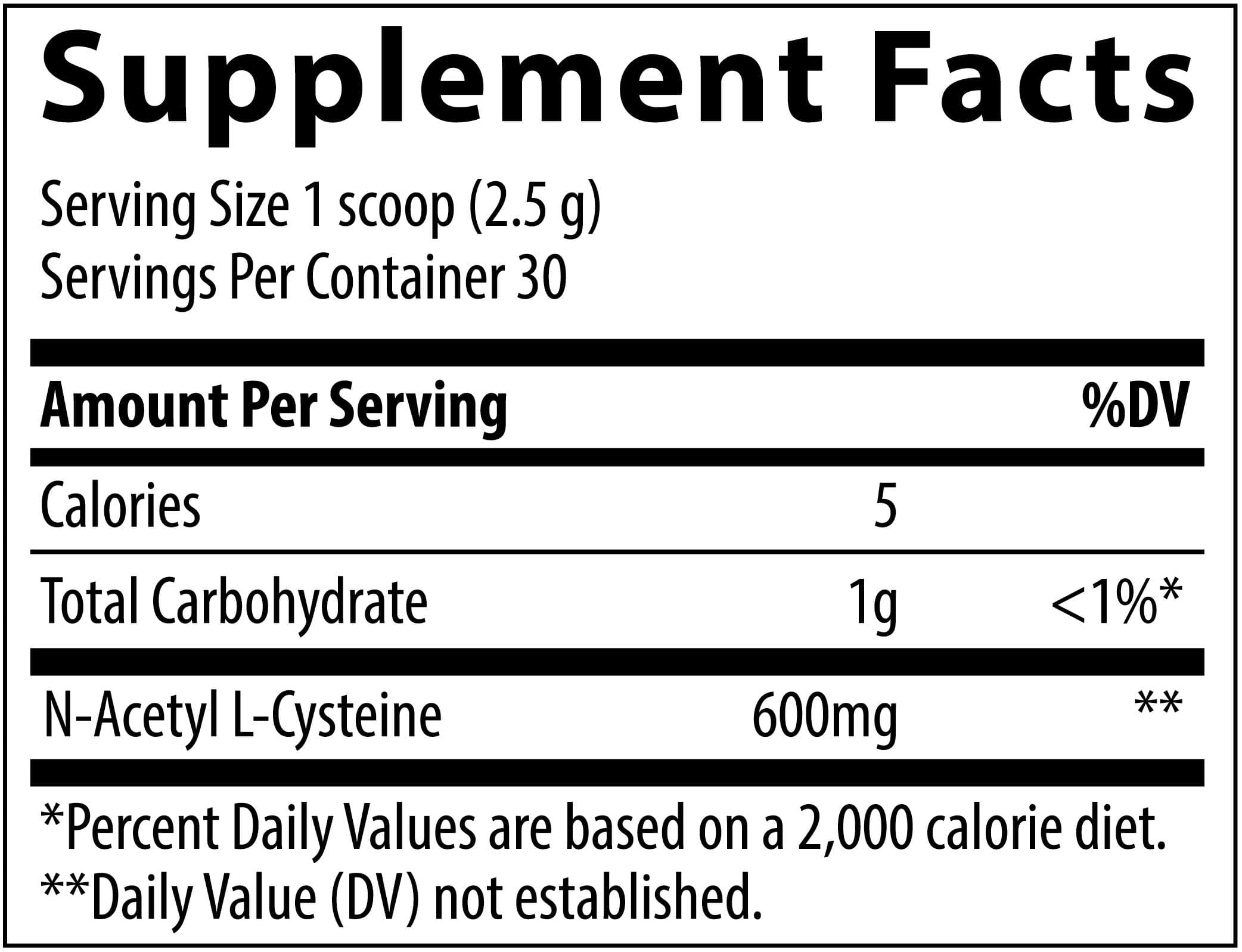 Trace Minerals Research NAC Powder (N-Acetyl L-Cysteine) 600 mg Watermelon Ingredients 