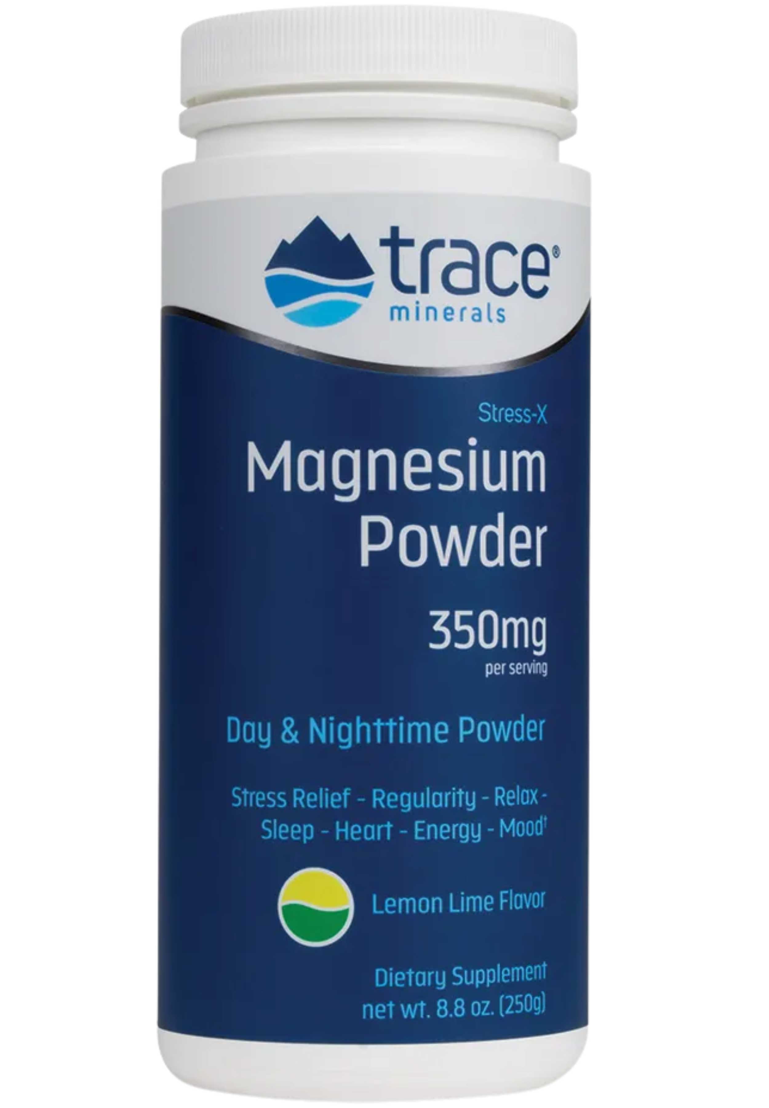 Trace Minerals Research Stress-X Magnesium Powder Lemon Lime