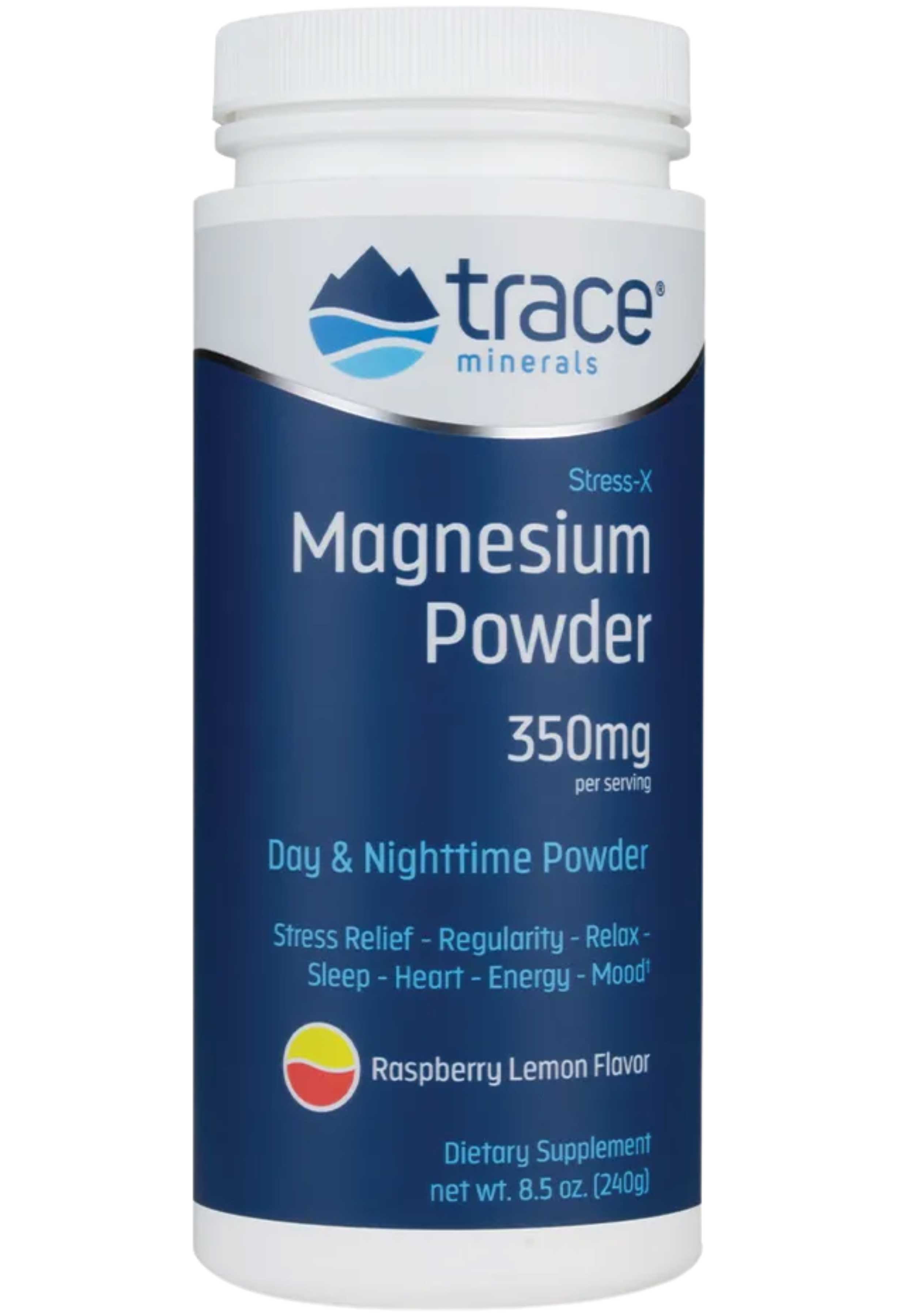 Trace Minerals Research Stress-X Magnesium Powder Raspberry Lemon