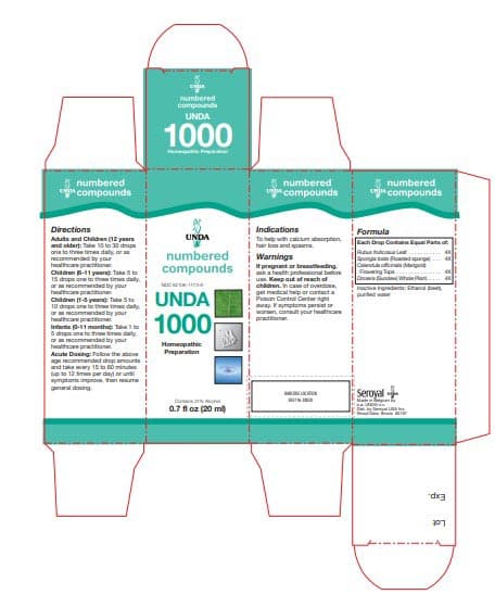 UNDA #1000 Label