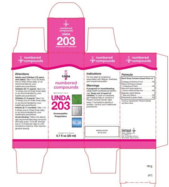 UNDA #203 Label
