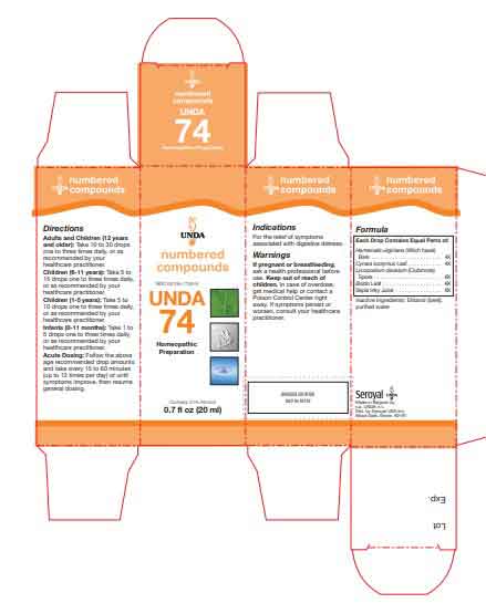 UNDA #74 Label