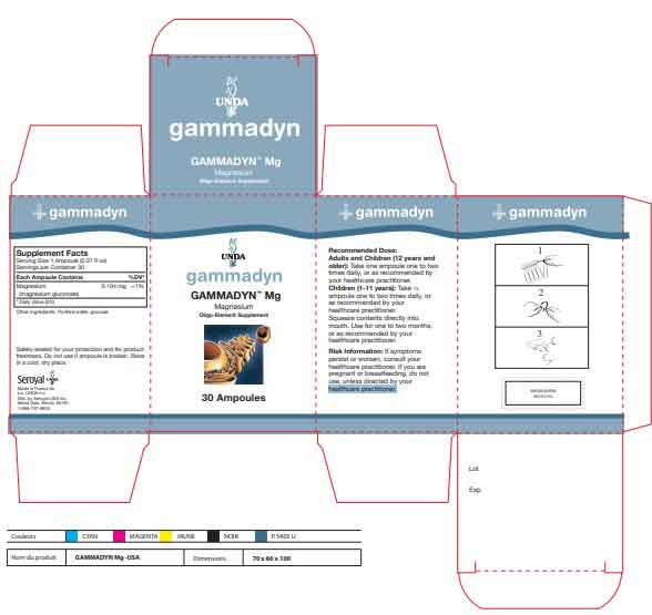 UNDA Gammadyn Mg Label