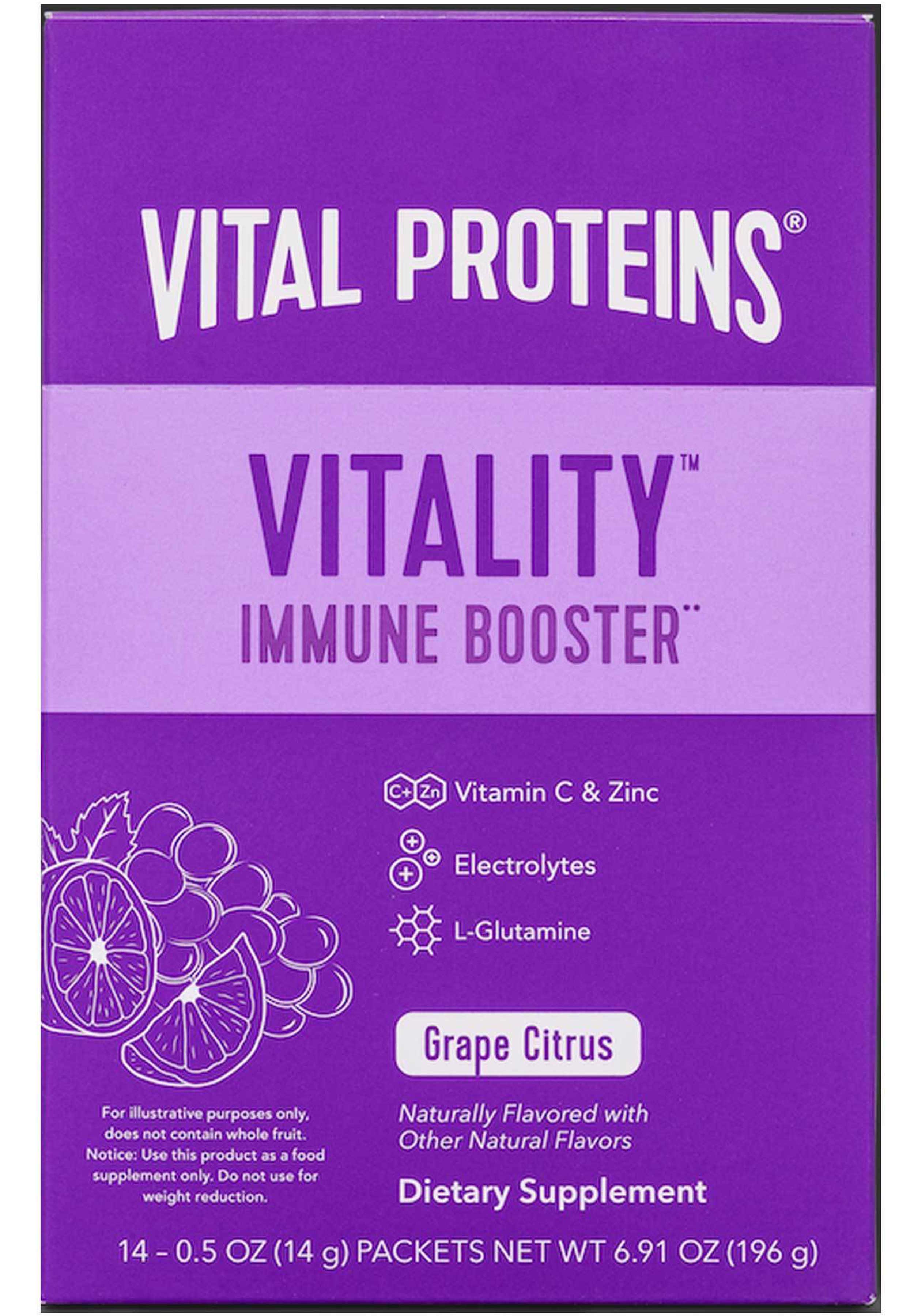 Vital Proteins Vitality Immunity Boost Grape Citrus Stick Pack