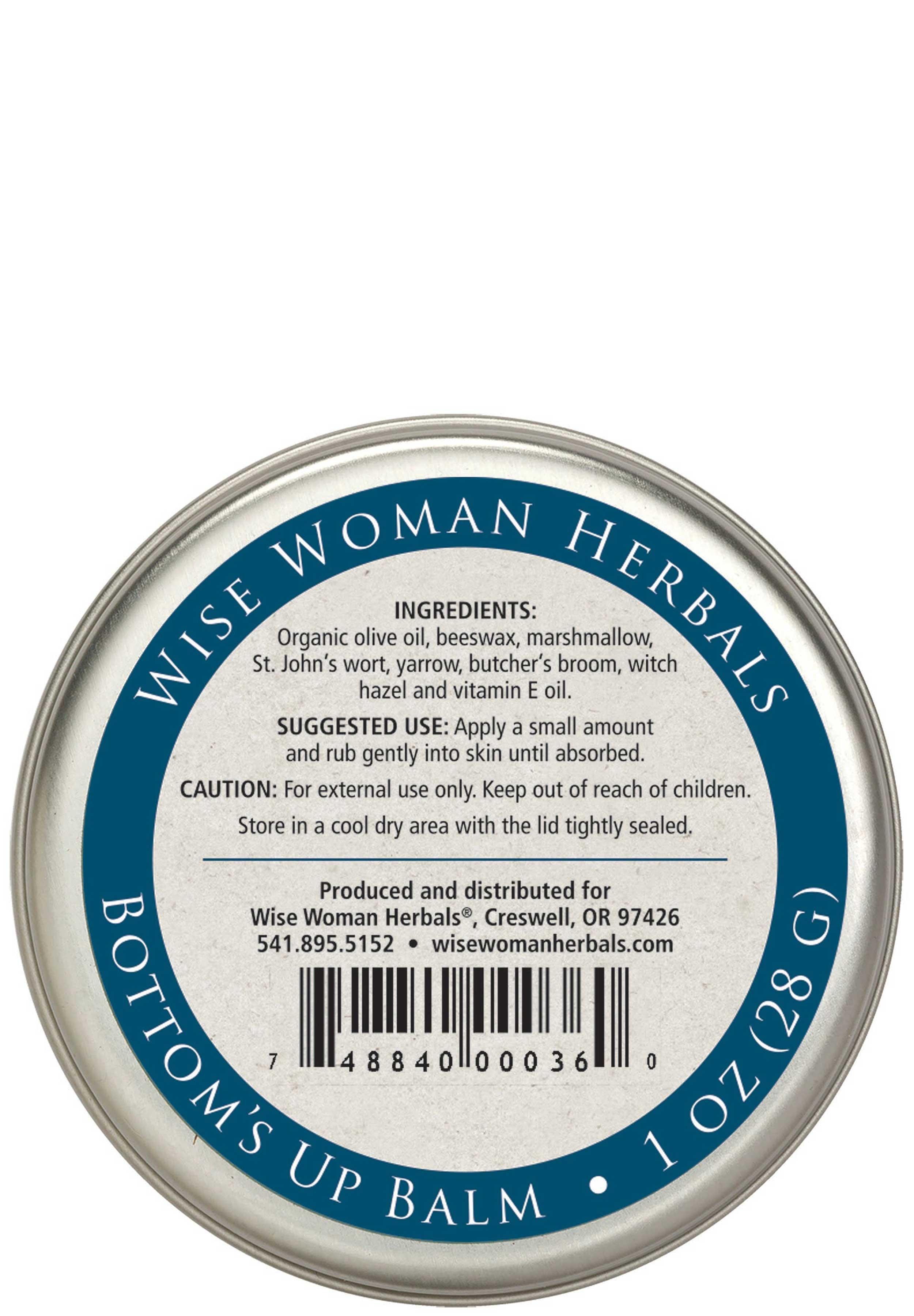 Wise Woman Herbals Bottoms Up Balm Ingredients